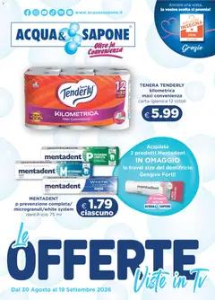 Anteprima del volantino Acqua e Sapone volantino valido a partire dal 30/08/2026