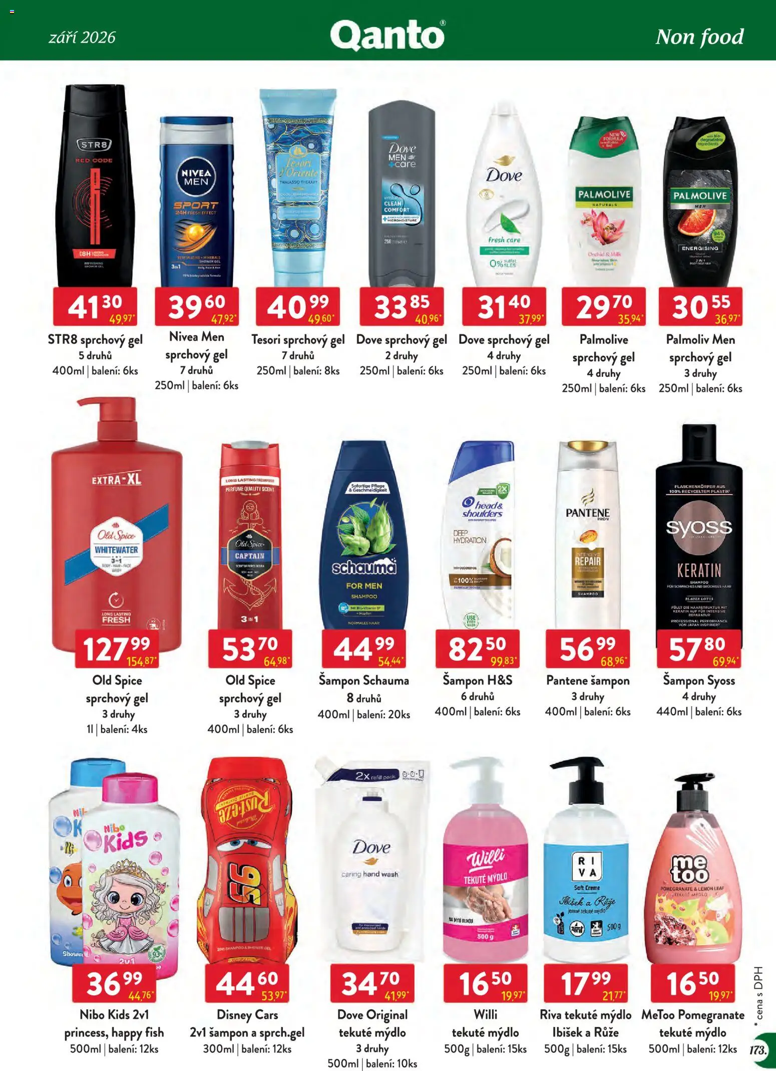 Astur & Qanto leták - Velkoobchod 09/2026 od 01.09.2026 | Strana: 173 | Produkty: Mýdlo, Nivea, Old Spice, Body