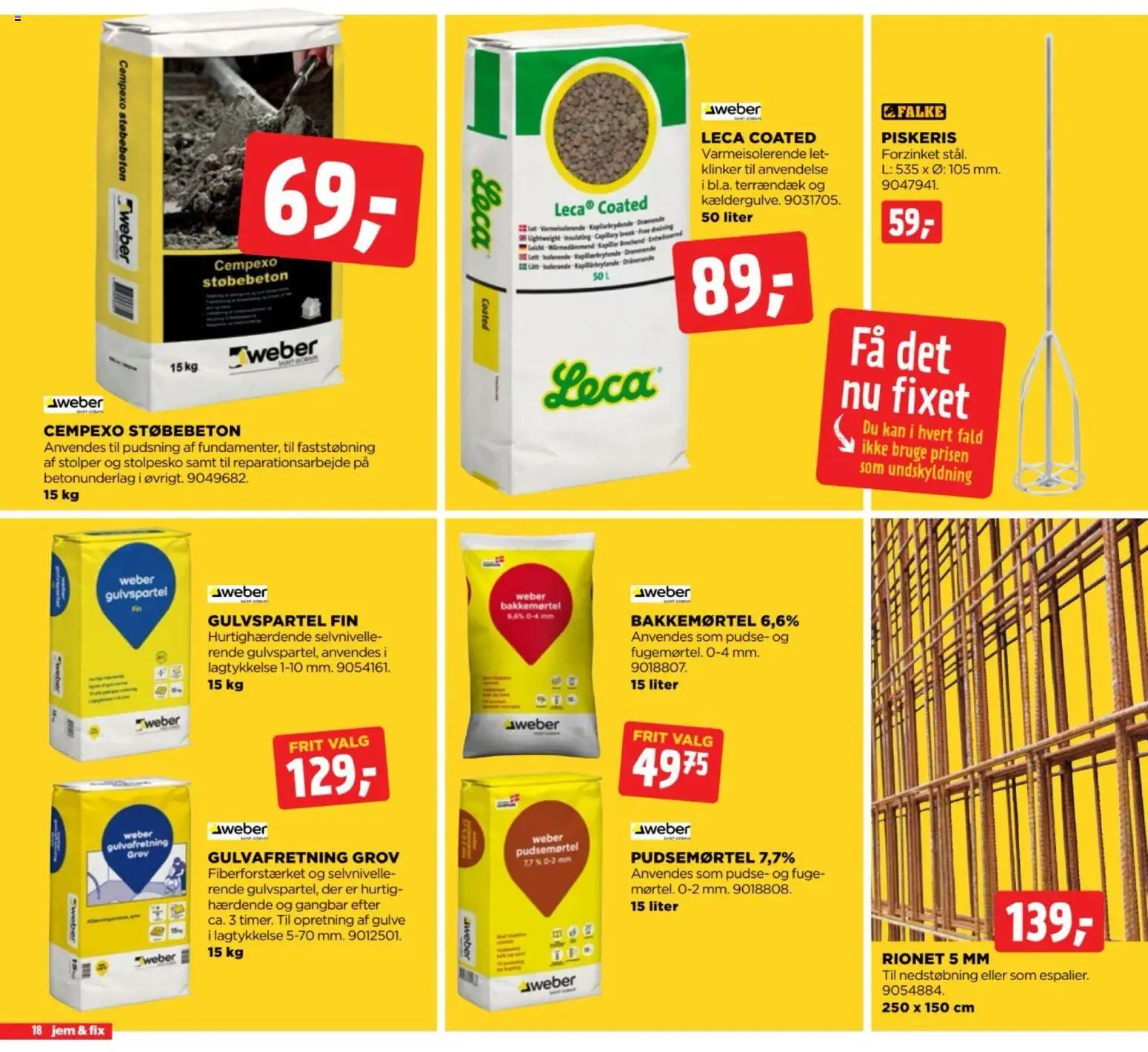 Jem & fix tilbudsavis – gyldig fra 23/08/2026 | Side: 18 | Produkter: Søm, Piskeris