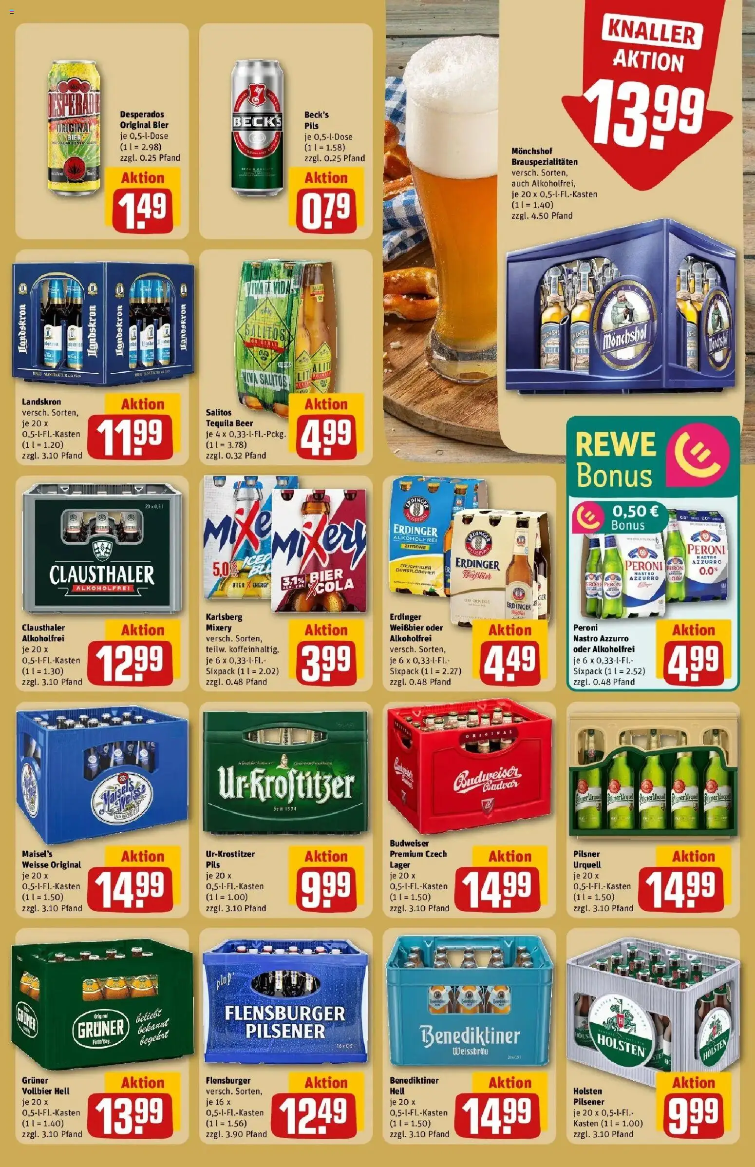 Rewe Prospekt Lutherstadt Eisleben – gültig ab 17.05.2026 | Seite: 27 | Produkte: Durstloscher, Cola, Bier, Weißbier