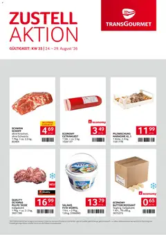 Transgourmet Zustellaktion ab 24.08.2026 gültig