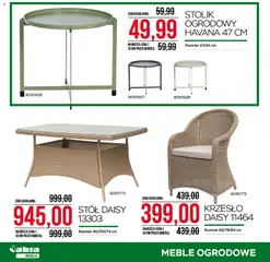 Pogląd oferty "Abra meble gazetka" - ważna od 27.05.2026 | Strona: 12 | Produkty: Stół, Krzesło, Meble ogrodowe