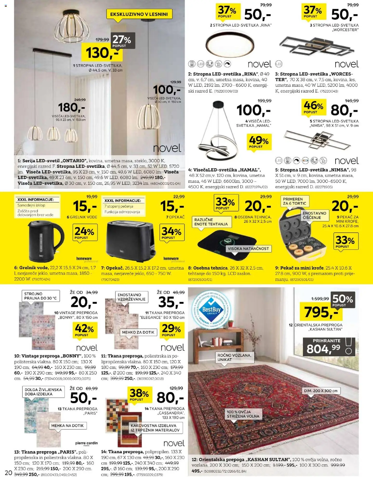 Novi XXXL Lesnina katalog ponudbe – veljaven od 29.06.2026 | Stran: 20