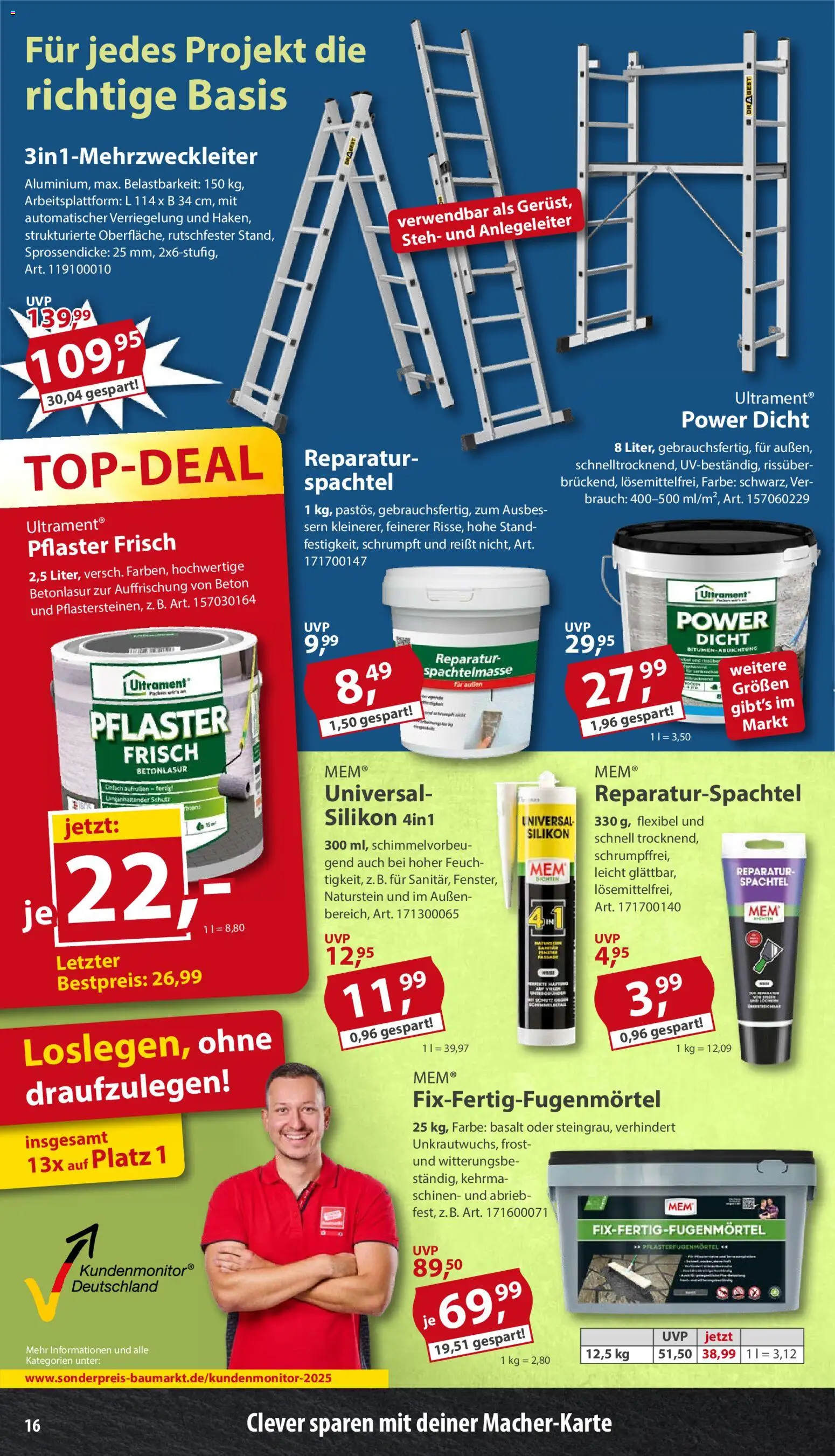 Sonderpreis Baumarkt Prospekt | 13.06.2026 | Wie erhält man einen begrenzten Rabatt? | Deutschland