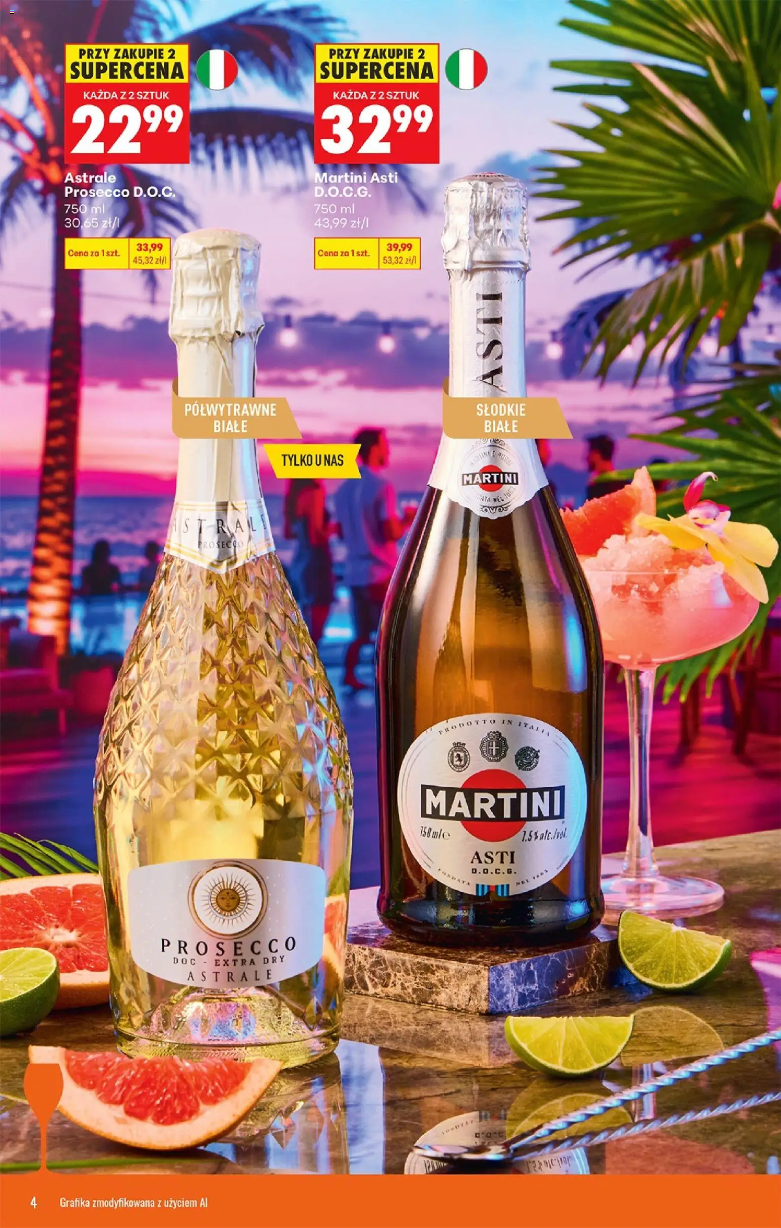 Biedronka gazetka - Czas na toast od 10.08.2026 | Strona: 4 | Produkty: Martini, Martini asti, Prosecco