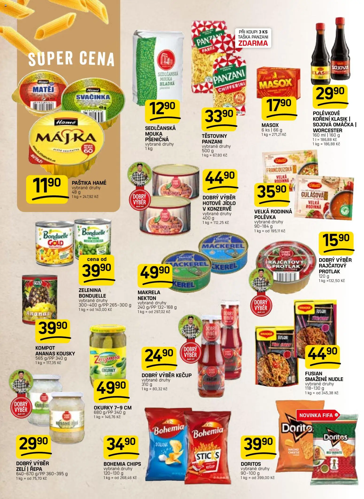 Flop leták od 20.05.2026 | Strana: 8 | Produkty: Taška, Mouka, Bohemia chips, Paštika