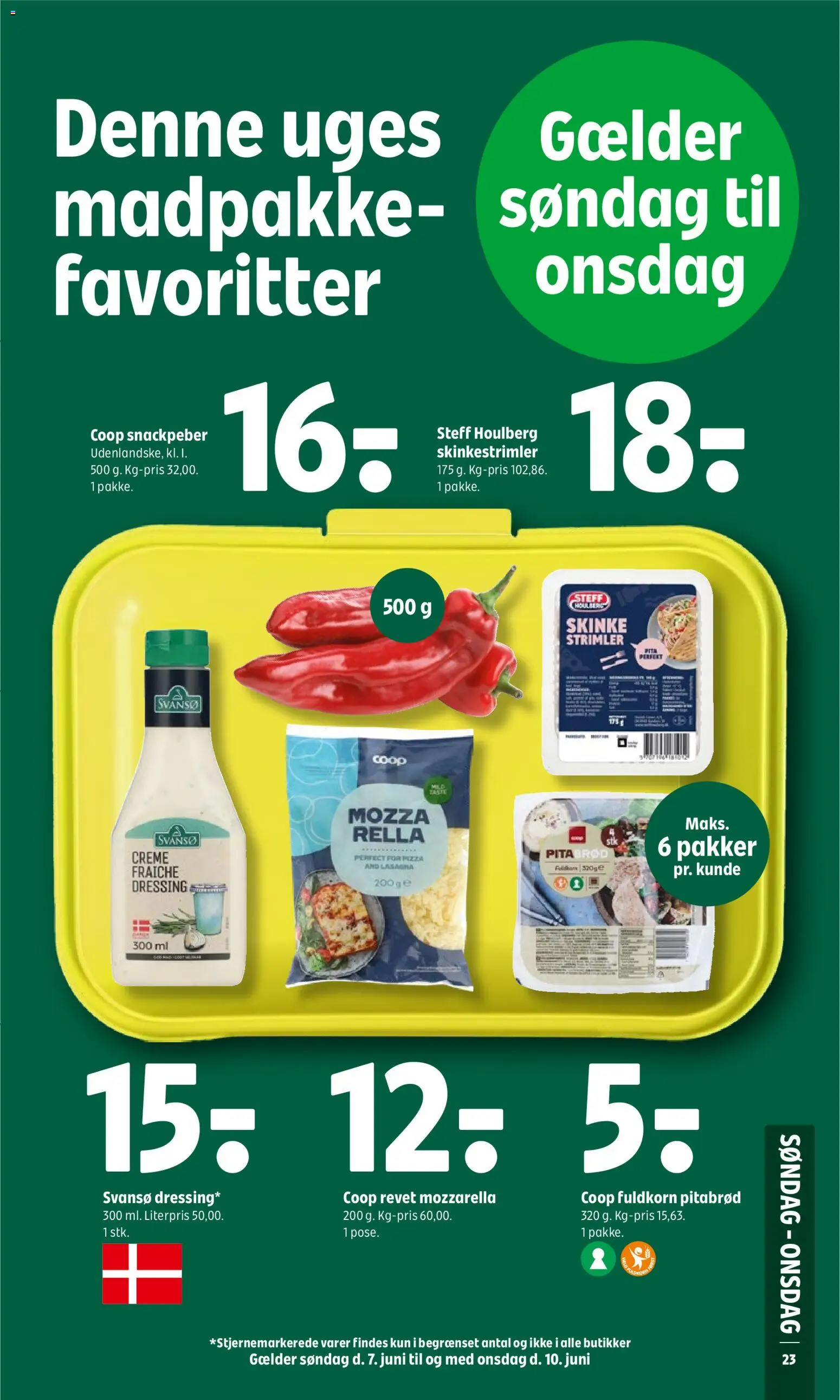 Coop 365 tilbudsavis – gyldig fra 04.06.2026 | Side: 27 | Produkter: Pitabrød, Pizza, Creme fraiche, Dressing