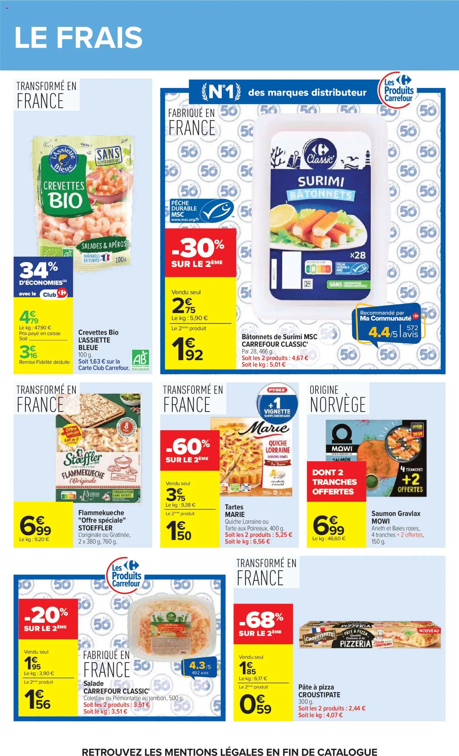 {H1} | Page: 33 | Produits: Salade, Pêche, Crevettes, Saumon
