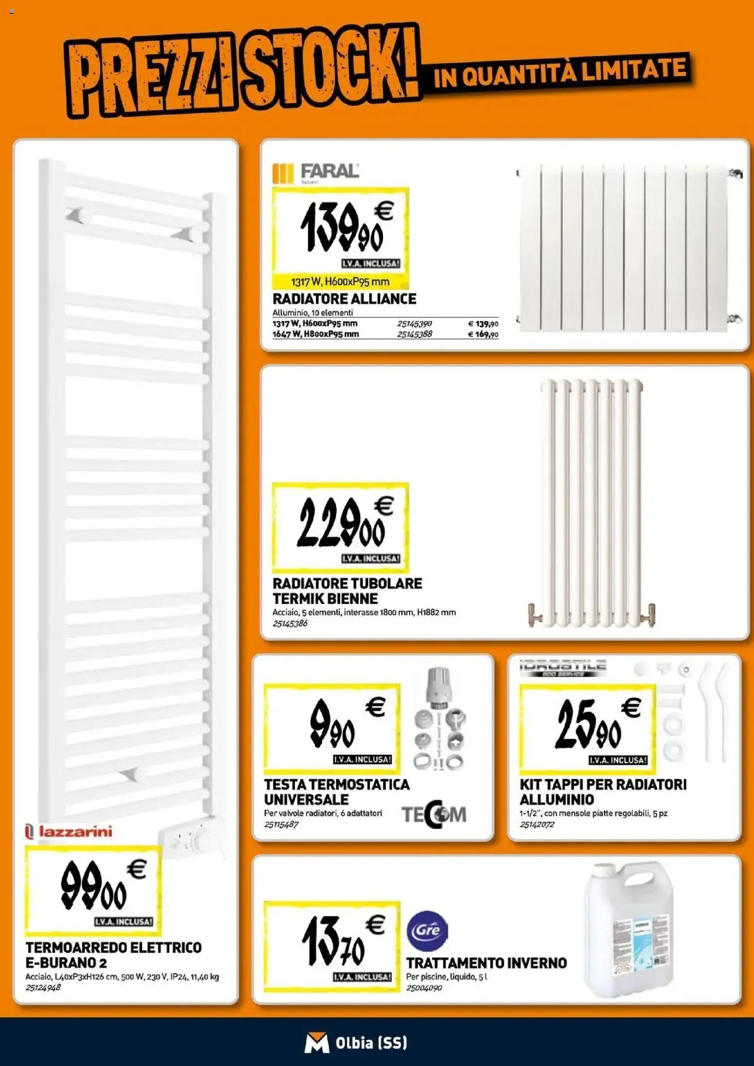 Nuovo TECNOMAT catalogo Olbia dal 24/09/2026 > offerte anteprima 🛍️ | Pagina: 6 | Prodotti: Alluminio