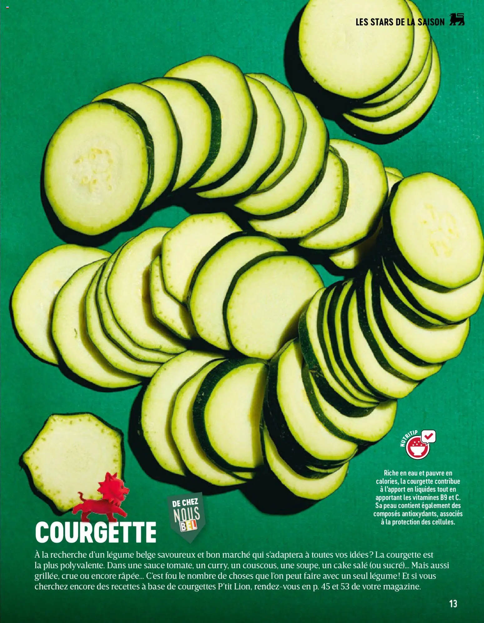 {H1} | Pagina: 13 | Producten: Maïs, Cake, La, Courgette