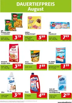 Nah und Frisch - Dauertiefpreise August ab 01.08.2026 gültig
