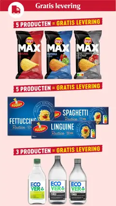 Lay's MAX HEINZ TOMATO KETCHUP FLAVOUR, Lay's MAX Heinz Tomato Ketchup flavour chips - Voorbeeld van een folder van Delhaize, geldig van 25/06/2026 | Pagina: 3 | Producten: Pasta, Afwasmiddel, Ketchup, La