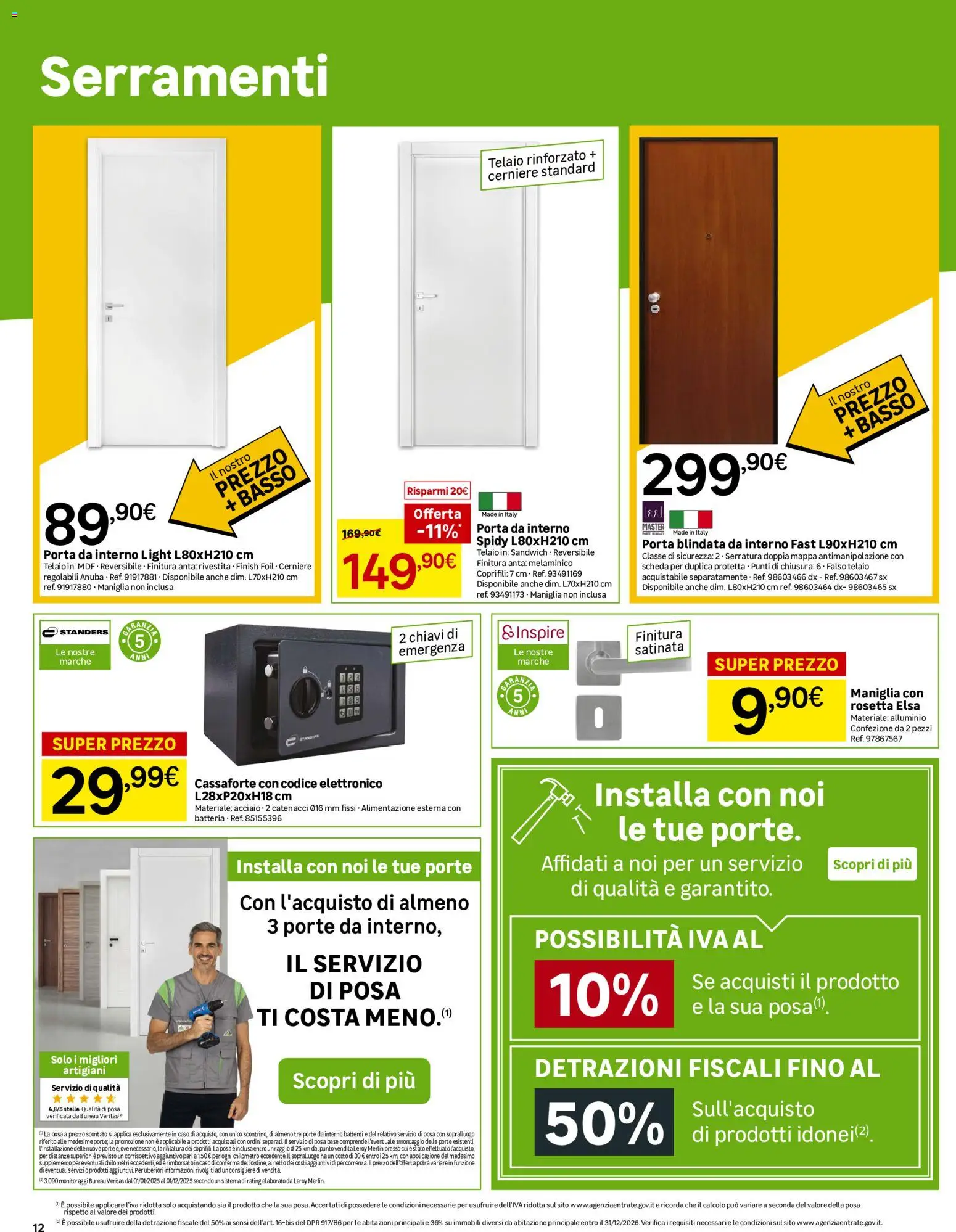 Volantino Leroy Merlin del 06/10/2026 | Pagina: 12 | Prodotti: Monitor, Porta, Basso, Alluminio
