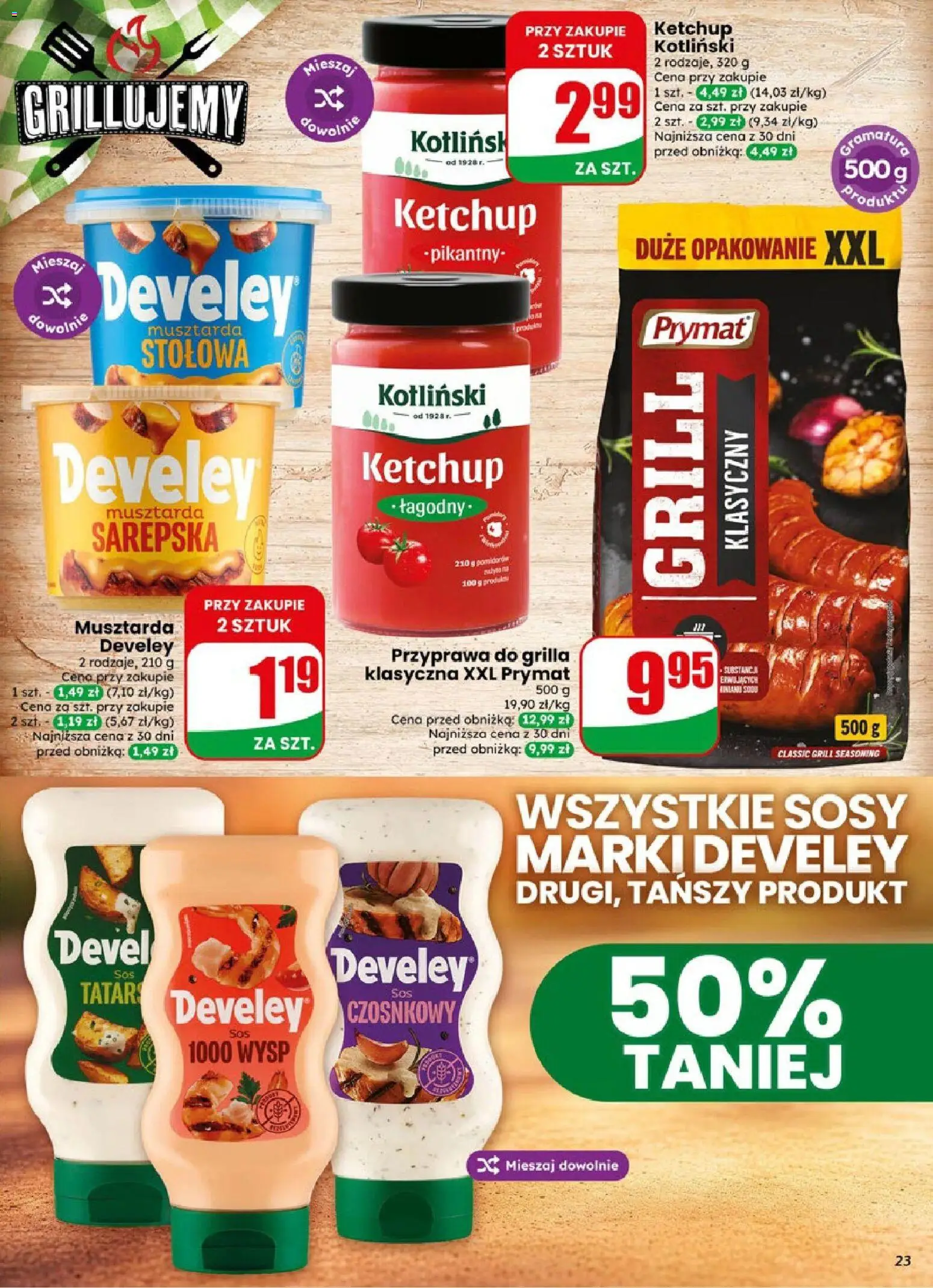 Dino gazetka od 19.08.2026 | Strona: 23 | Produkty: Ketchup, Grill, Musztarda, Tatar