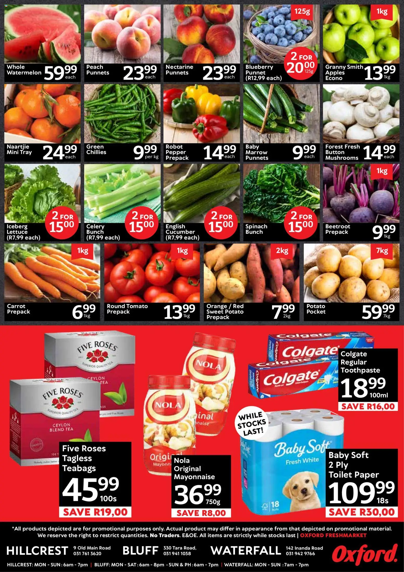 New Oxford Freshmarket catalogue – valid from 17/10/2026 | Page: 2 | Products: Mushrooms, Tea, Lettuce, Peach