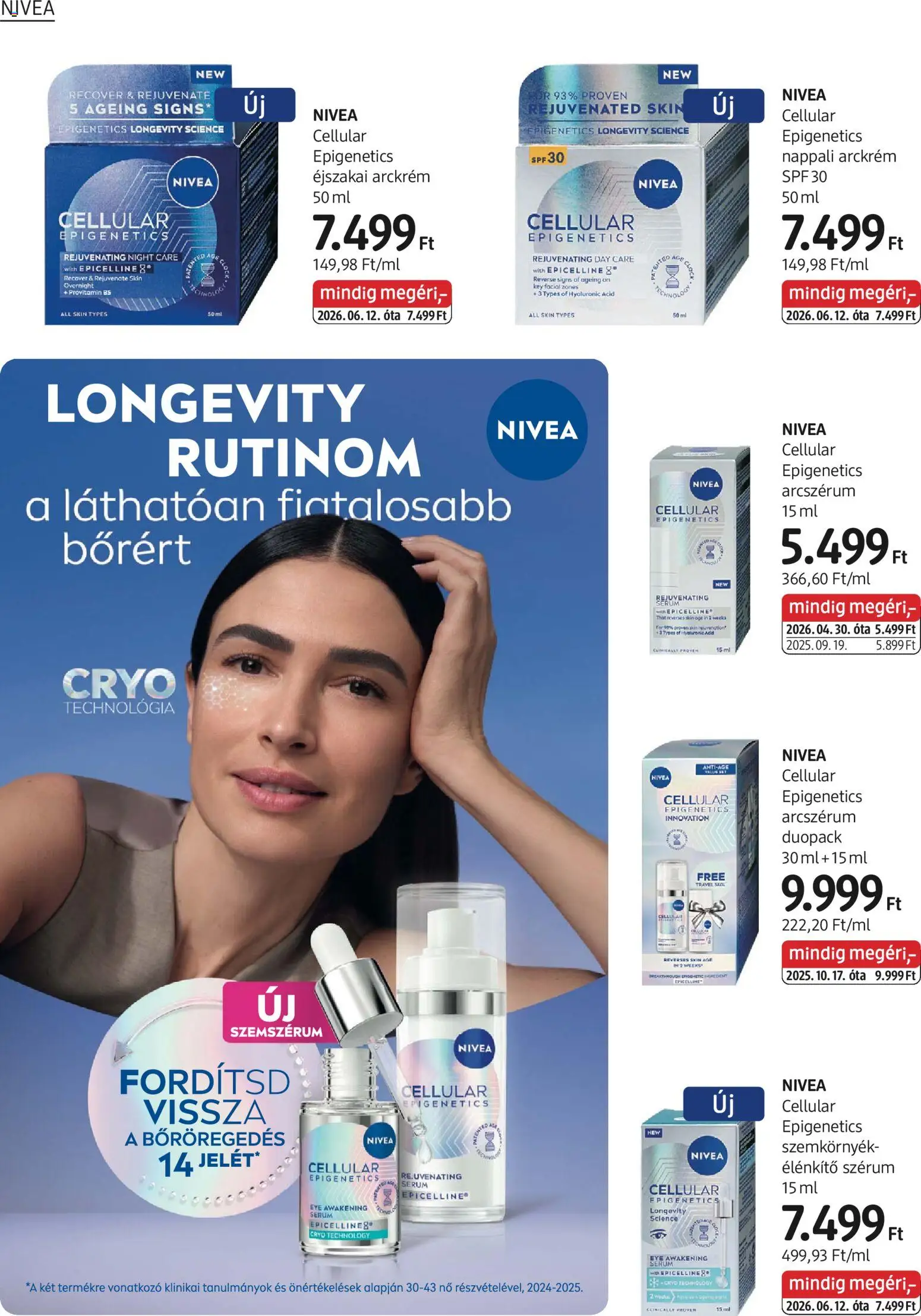 DM Drogerie Markt akciós ujság - amely érvényes a következő dátumtól: 2026.09.03. | Oldal: 12 | Termékek: Nivea, Arckrém, Szérum