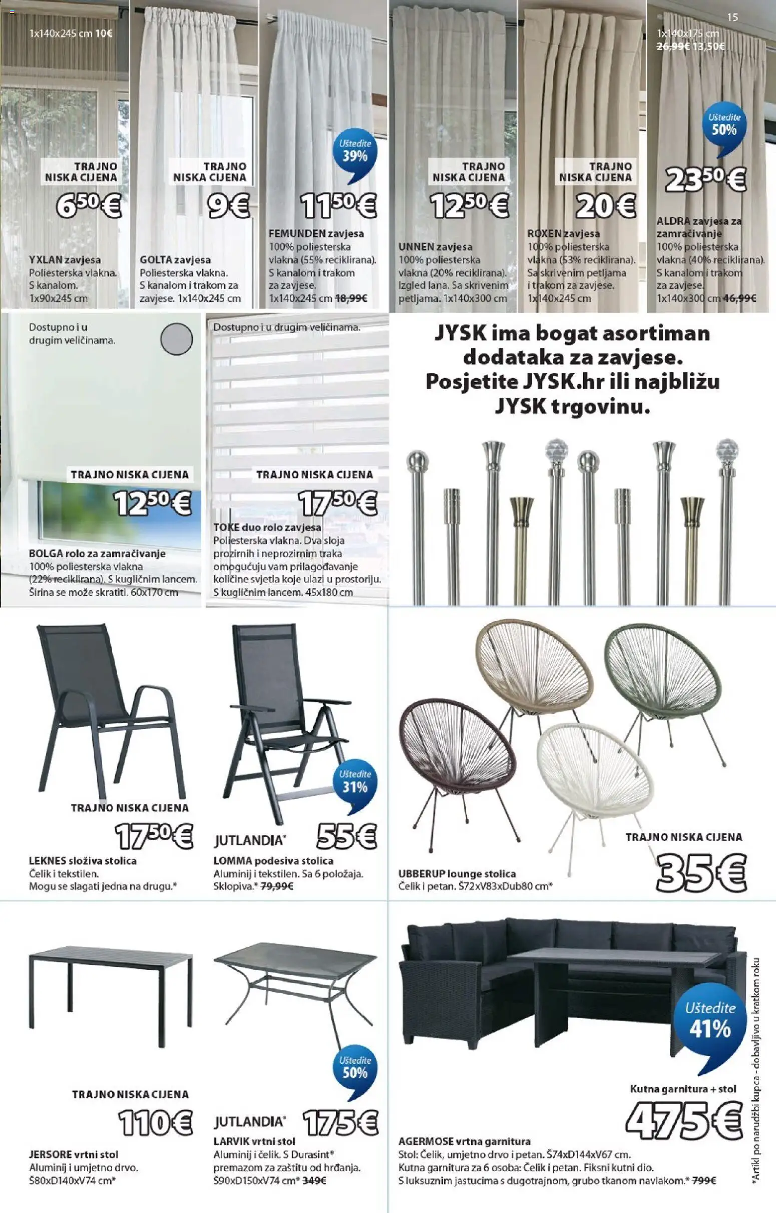 JYSK katalog | vrijedi od 14.10.2026 | Stranica: 15
