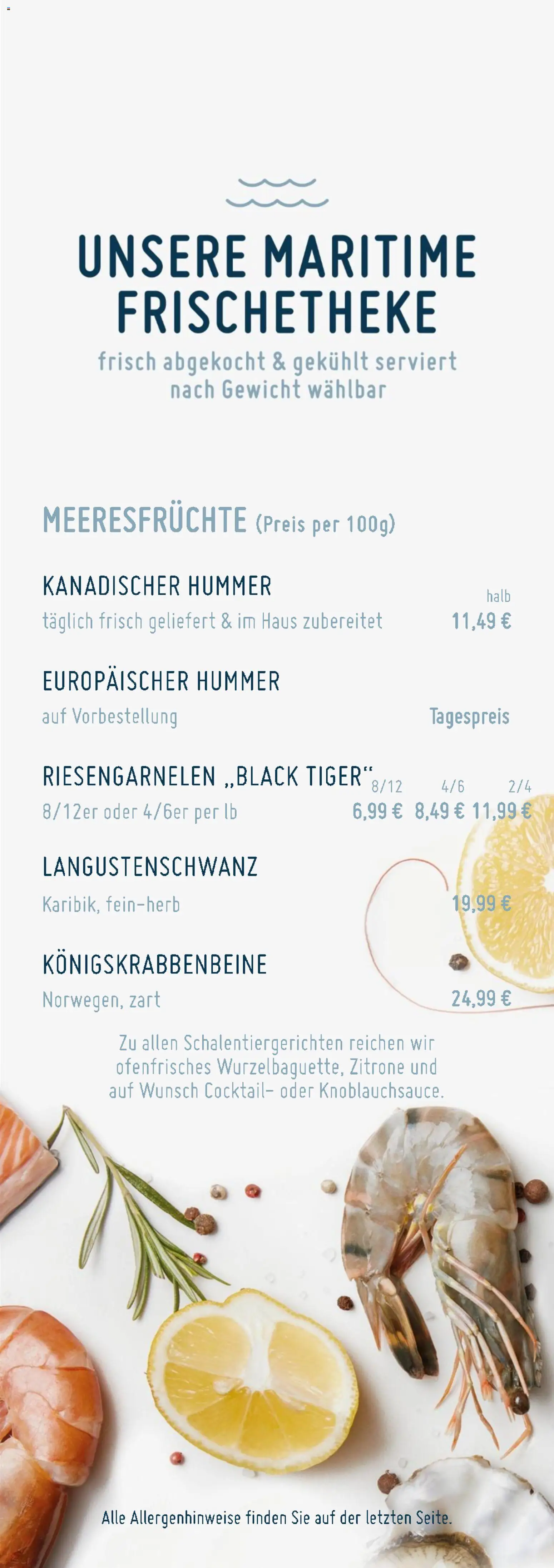 Edeka Struve Hummerstand – gültig ab 01.08.2026 | Seite: 6 | Produkte: Gewicht, Meeresfrüchte, Zitrone