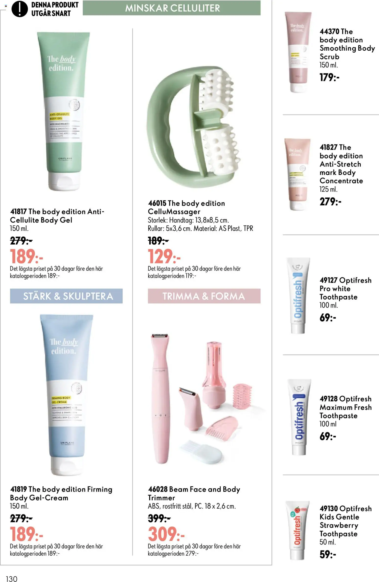 Oriflame reklamblad aktuell från 26/08/2026 | Sida: 130 | Produkter: Trimmer