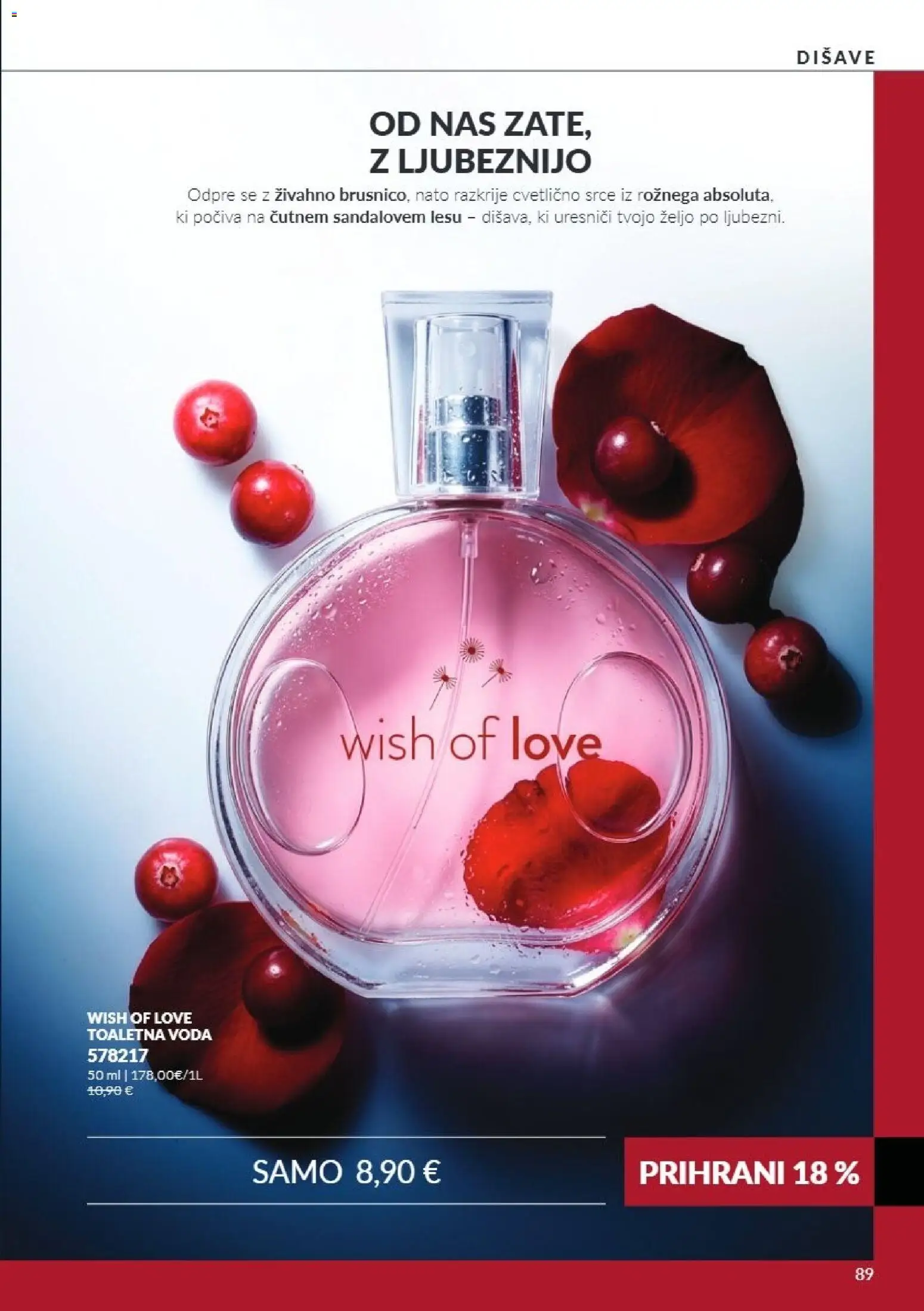 Novi Avon katalog ponudbe – veljaven od 01.10.2026 | Stran: 89 | Izdelki: Voda, Toaletna voda