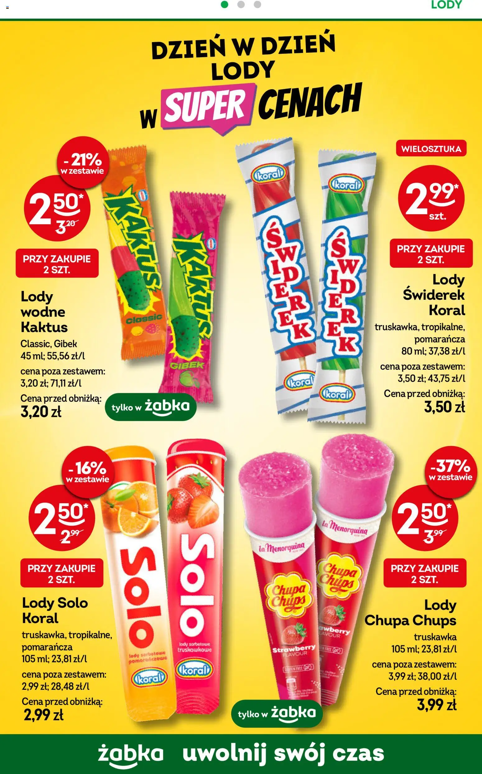 Żabka gazetka od 20.05.2026 | Strona: 64 | Produkty: Lody