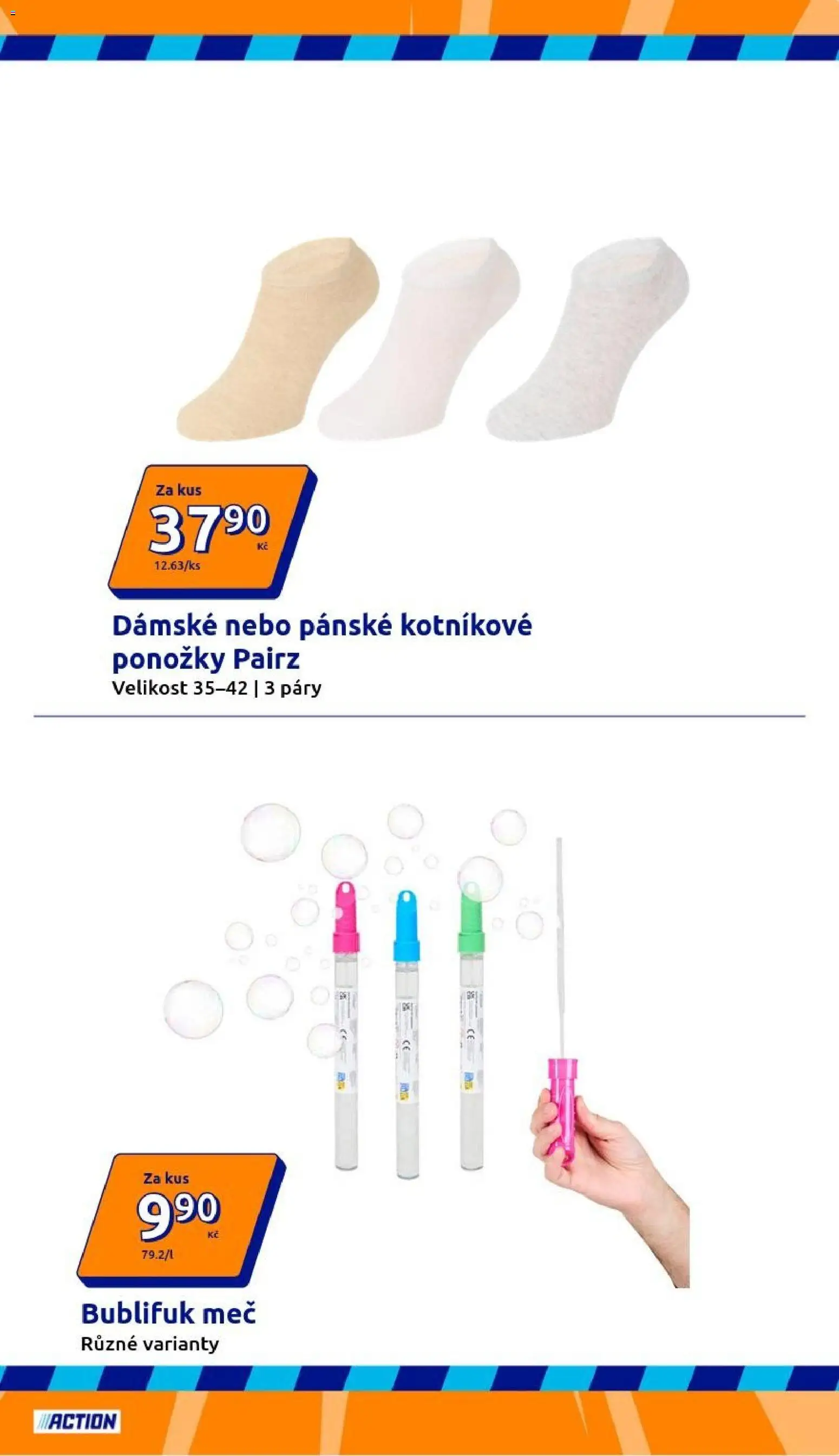 Action leták od 27.05.2026 | Strana: 3 | Produkty: Ponožky, Bublifuk