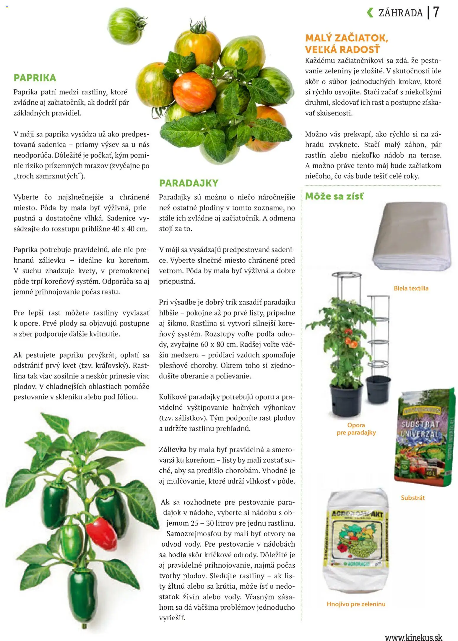Nové Kinekus akcie – leták je platný od 10.06.2026 | Strana: 7 | Produkty: Vaňa, Paprika, Lis