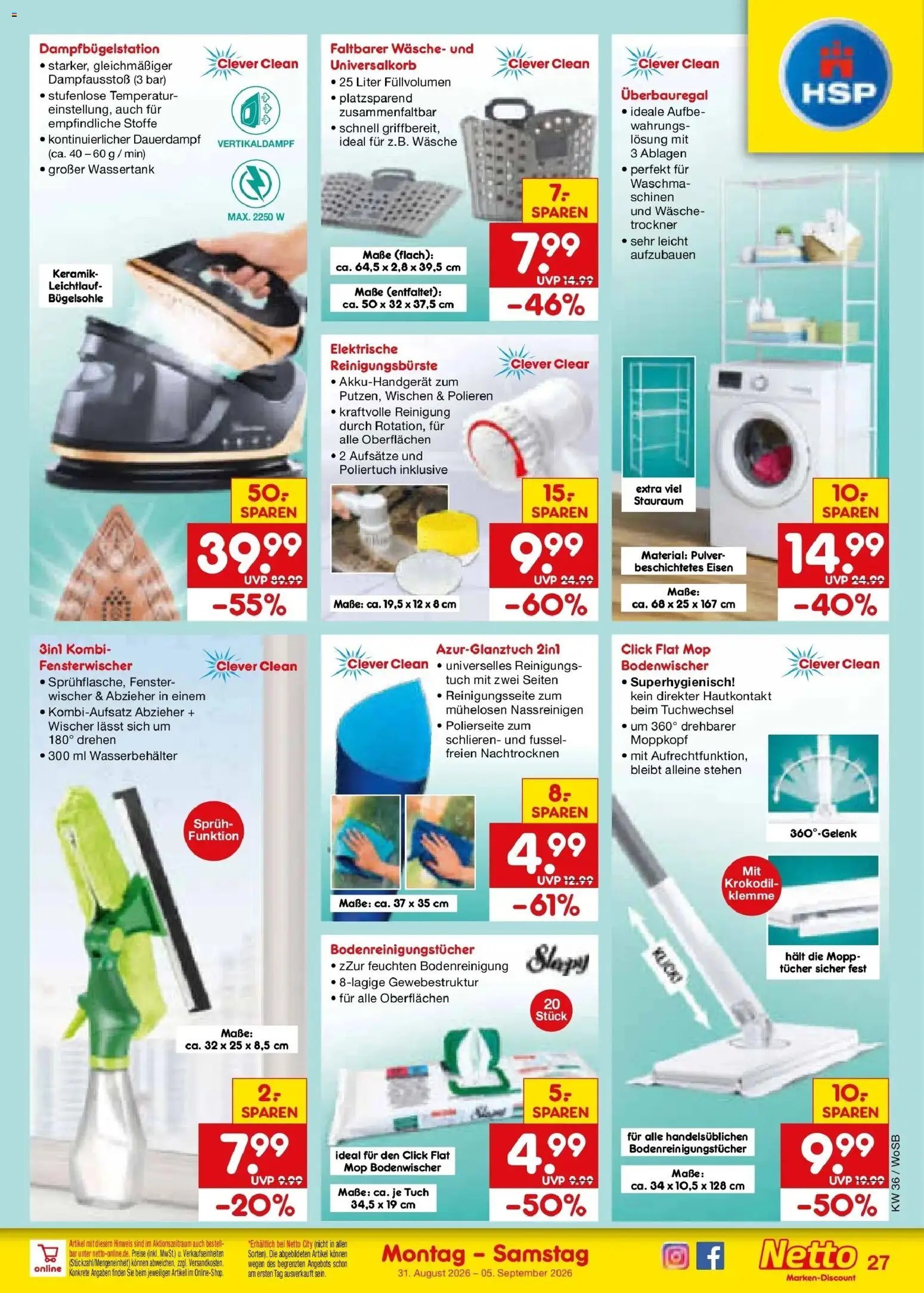 Netto Marken-Discount Prospekt Mannheim (ab 31.08.2026) » Angebote | Seite: 37 | Produkte: Trockner