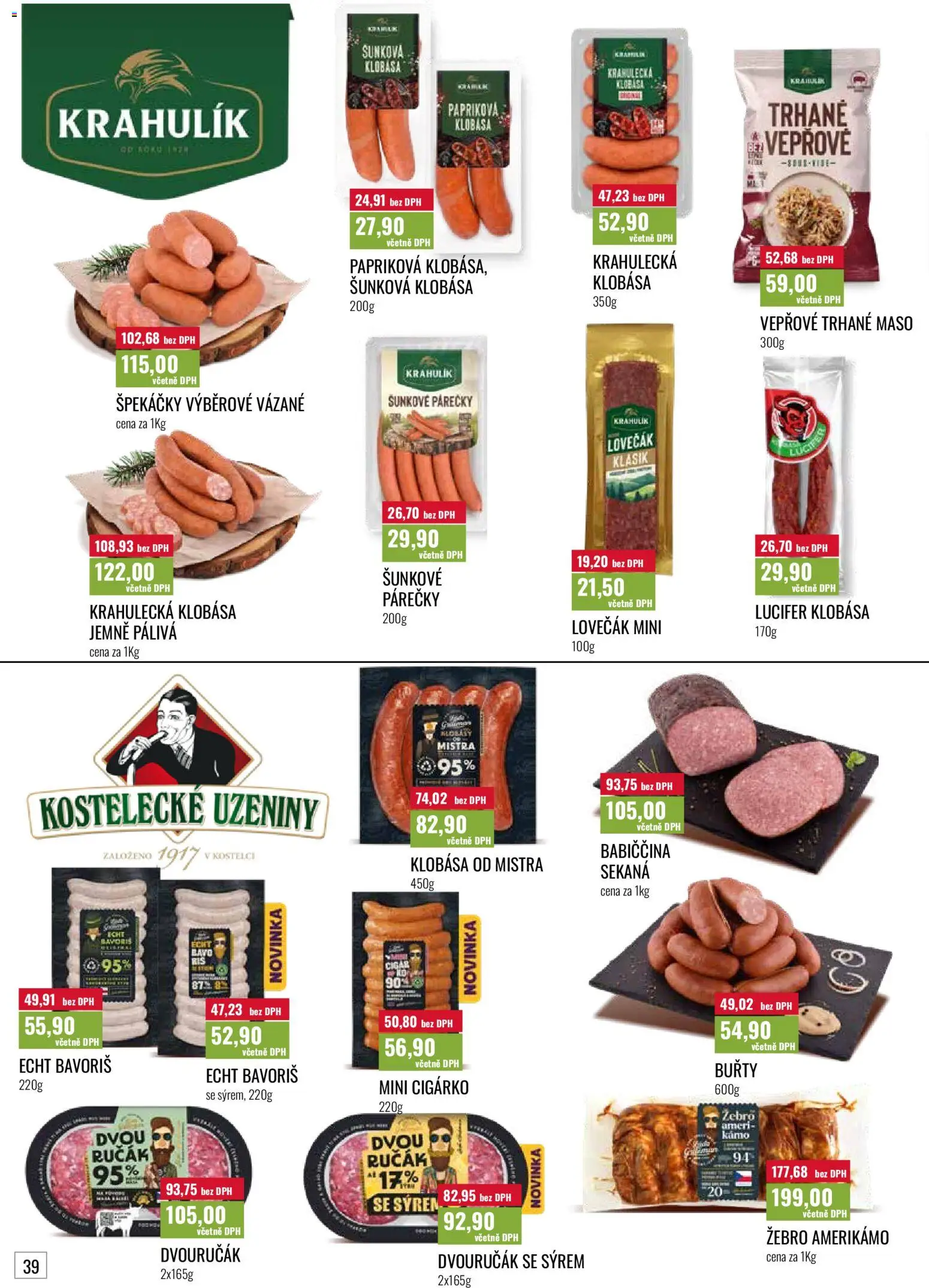 Ratio leták od 01.05.2026 | Strana: 40 | Produkty: Sekaná, Klobása, Maso, Vepřové trhané maso