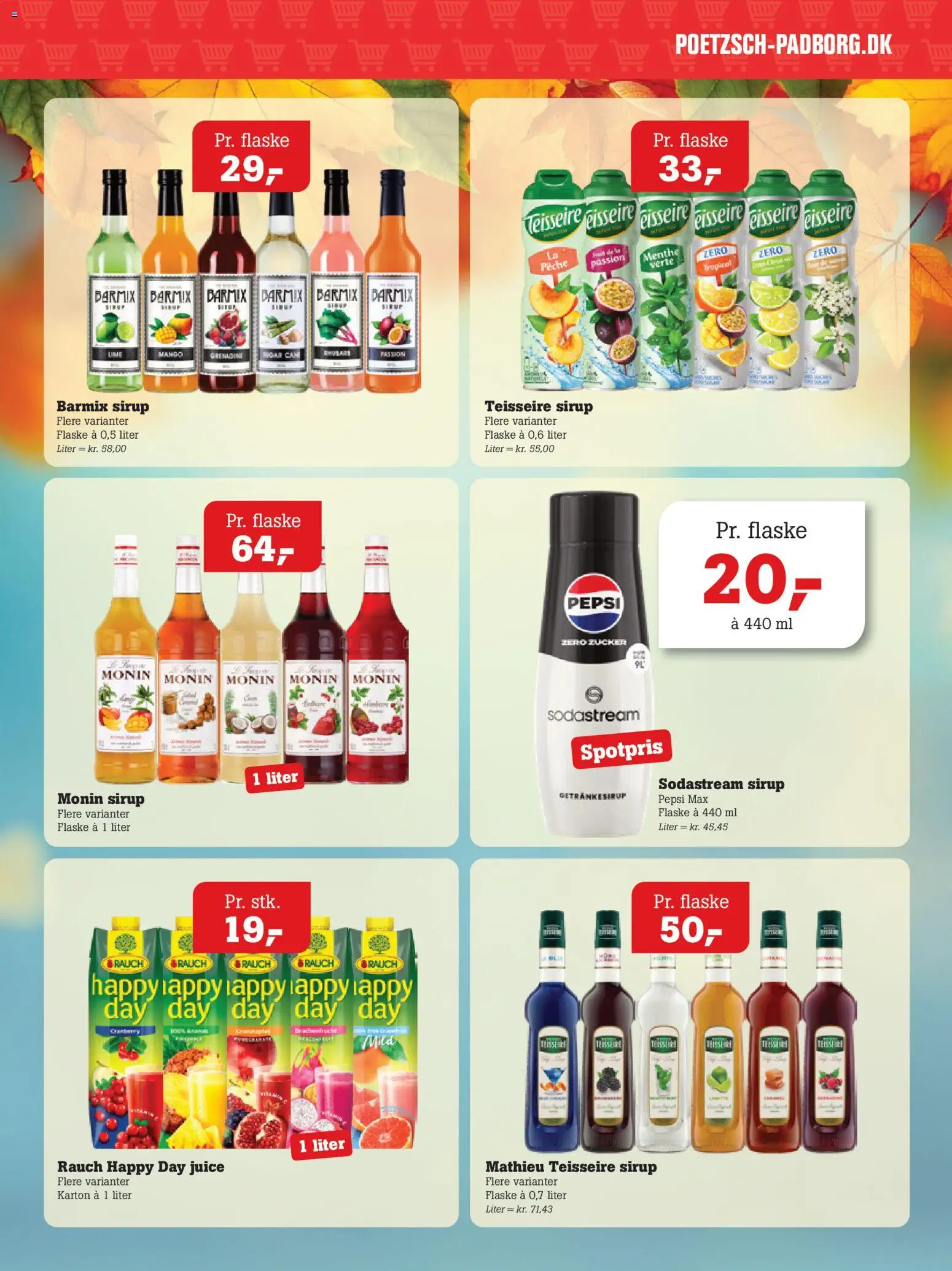 Poetzsch Padborg tilbudsavis – gyldig fra 01/10/2026 | Side: 32 | Produkter: Mango, Sirup, Juice, Pepsi Max