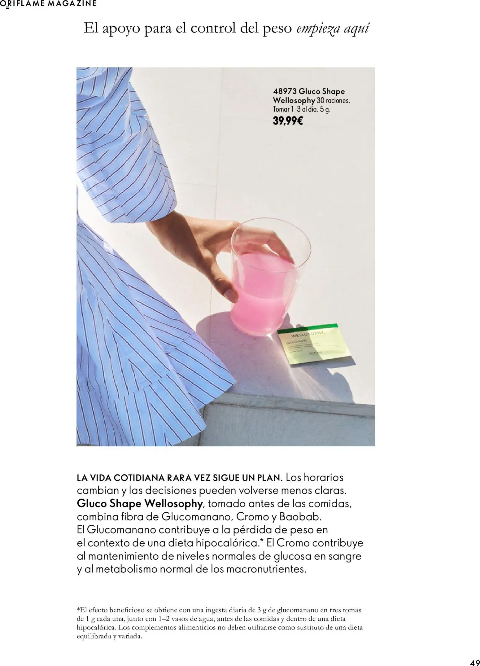 Oriflame - Catálogo Campaña 14 │ válido desde el 07/10/2026 | Página: 49 | Productos: Vasos, Peso
