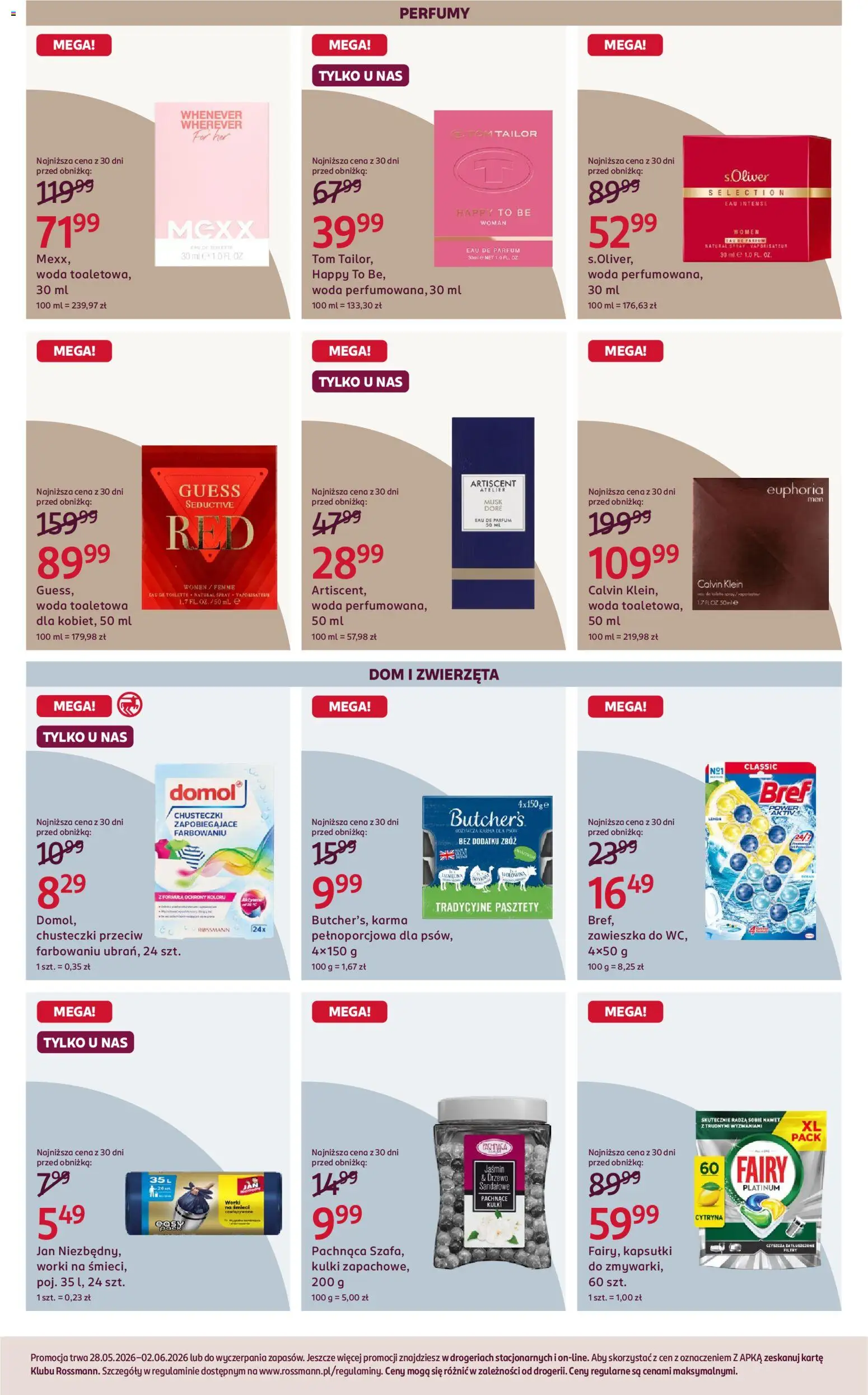 Rossmann gazetka od 28.05.2026 | Strona: 8 | Produkty: Perfumy, Woda toaletowa, Fairy, Woda