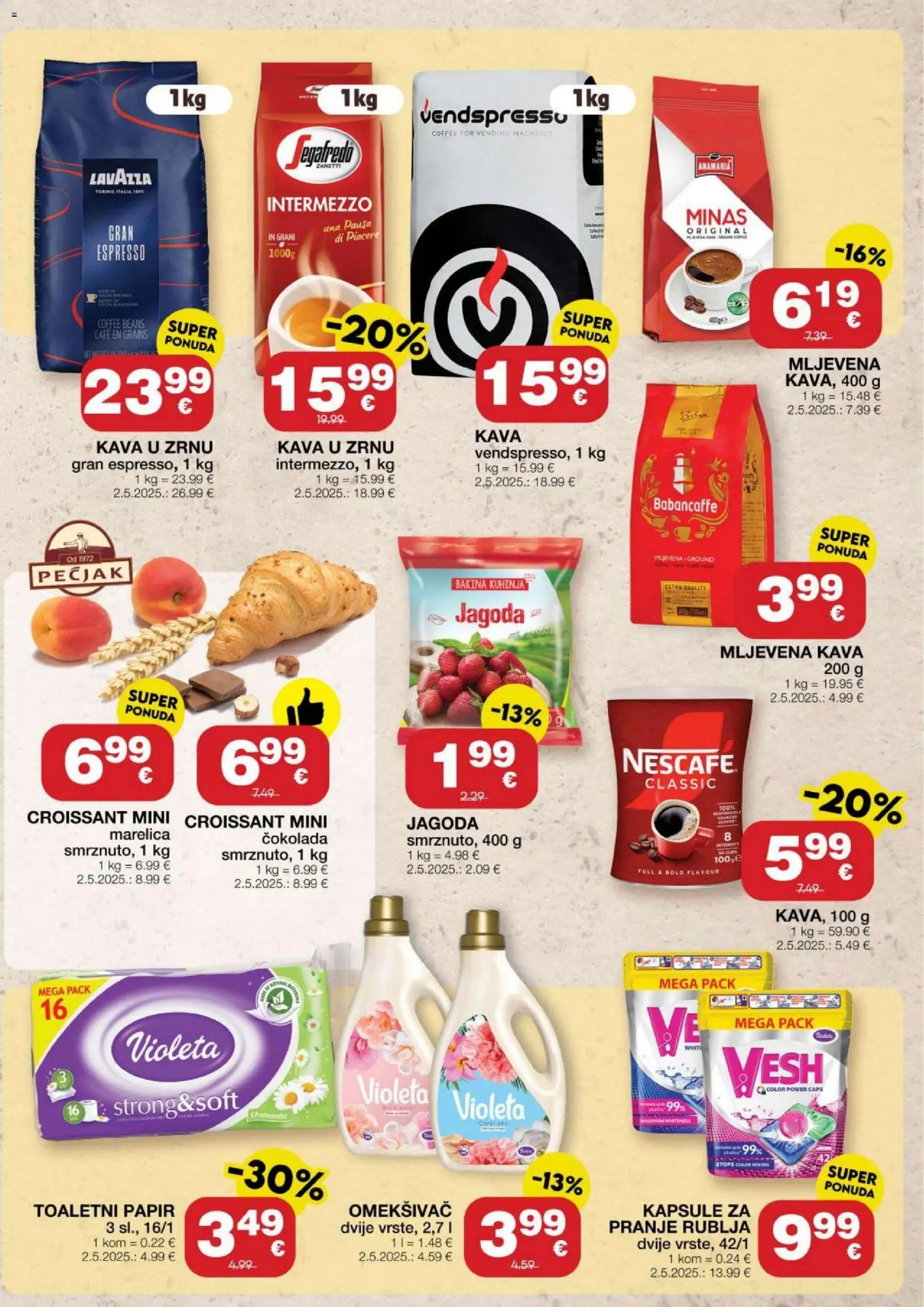 Stanić Diskont katalog | vrijedi od 09.07.2026 | Stranica: 11 | Proizvodi: Mljevena kava, Omekšivač, Toaletni papir, Kuhinja