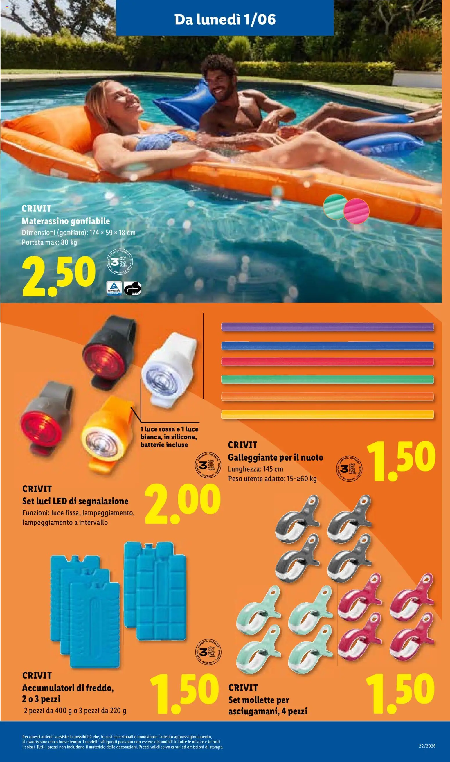 Volantino Lidl del 28.05.2026 | Pagina: 37 | Prodotti: Materassino gonfiabile, Batterie