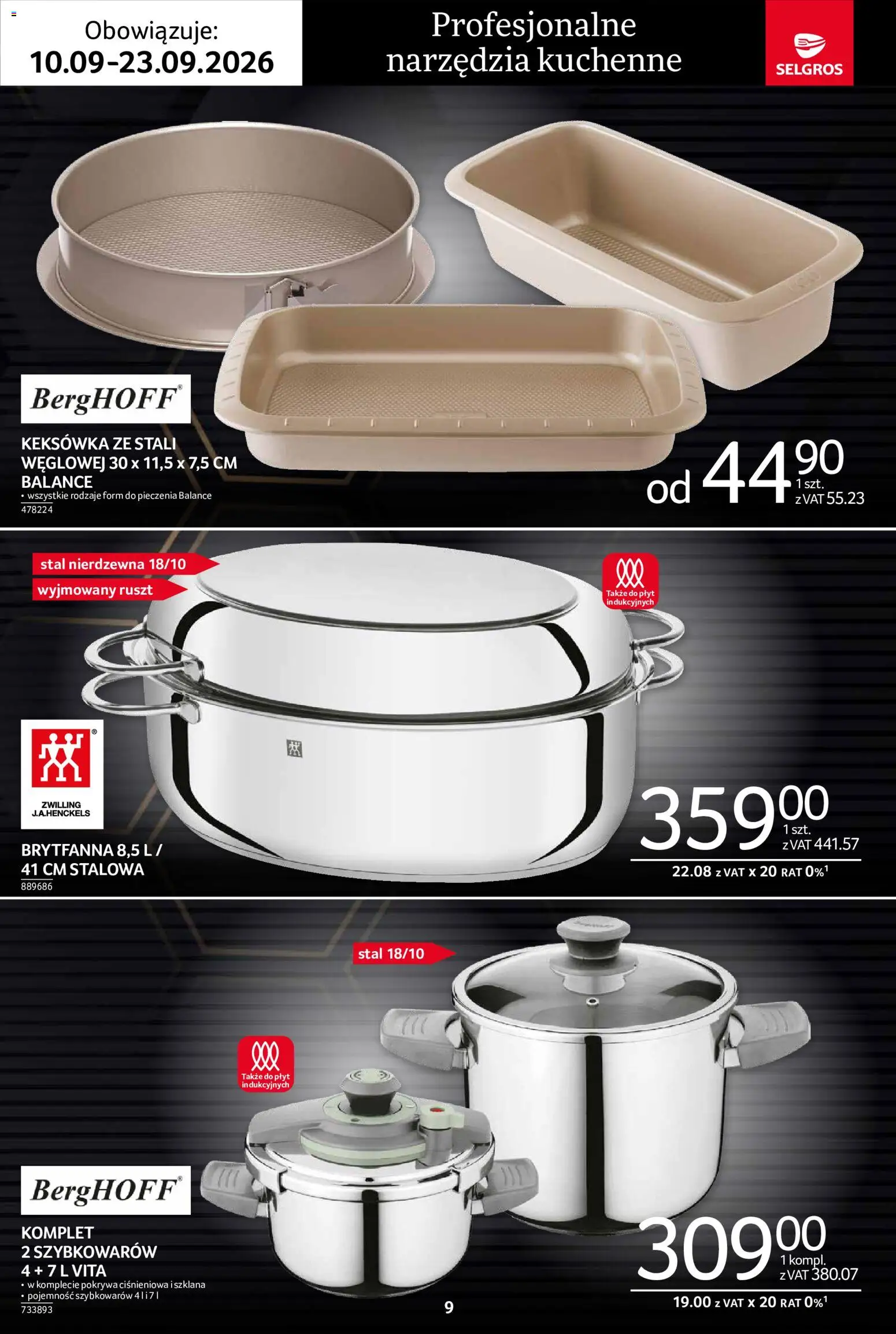 Selgros cash&carry gazetka - Premium od 10.09.2026 | Strona: 9 | Produkty: Narzędzia, Ruszt