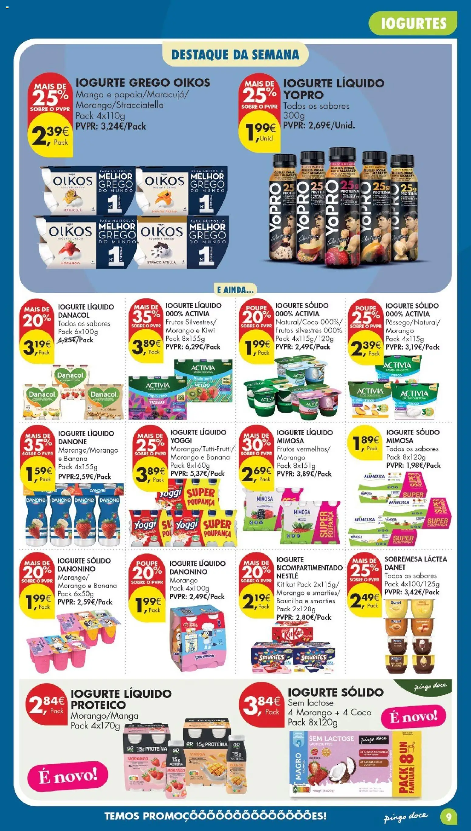 Pingo Doce Folheto Poupe Este Fim de Semana │ válido de 13/10/2026 | Página: 9 | Produtos: Sobremesa, Iogurte, Nestlé, Proteina