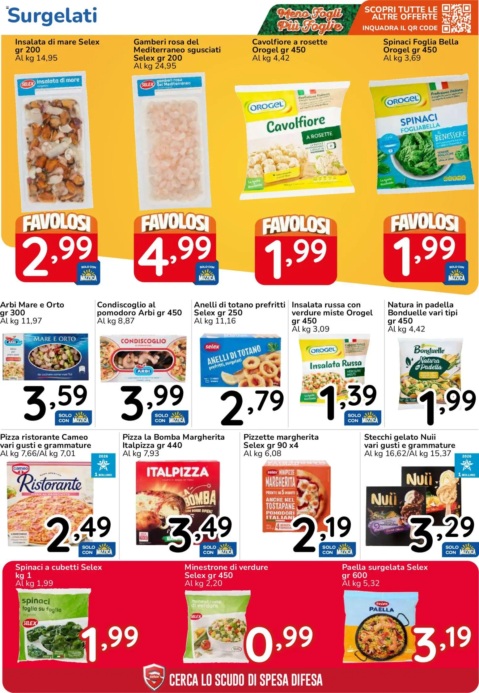Volantino Famila del 30/09/2026 | Pagina: 28 | Prodotti: Gamberi, Padella, Totano, Paella