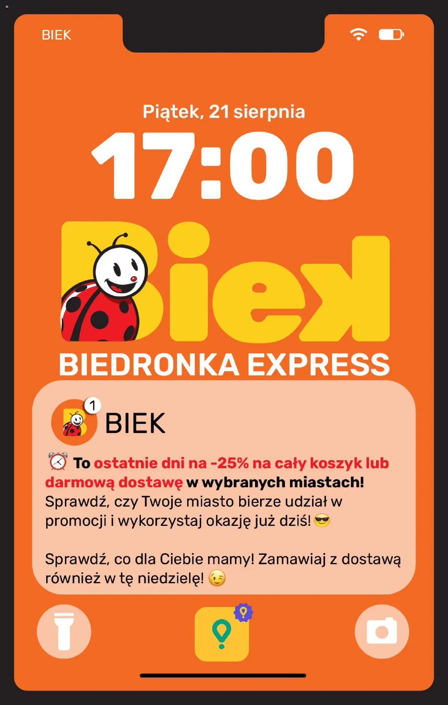 Biedronka gazetka - Biek od 21.08.2026 | Strona: 1