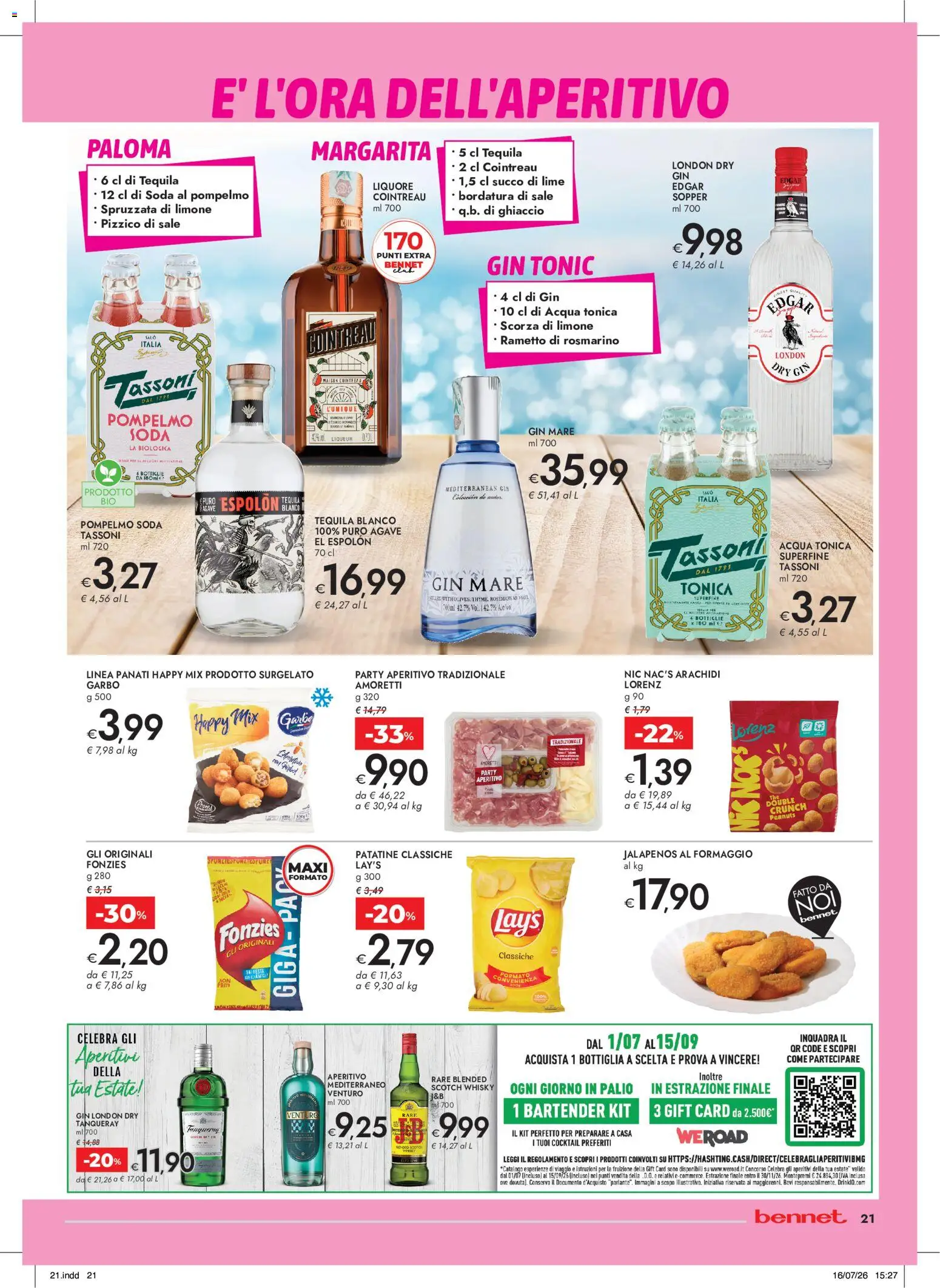 Volantino bennet del 30/07/2026 | Pagina: 21 | Prodotti: Succo, Acqua, Sale, Lime