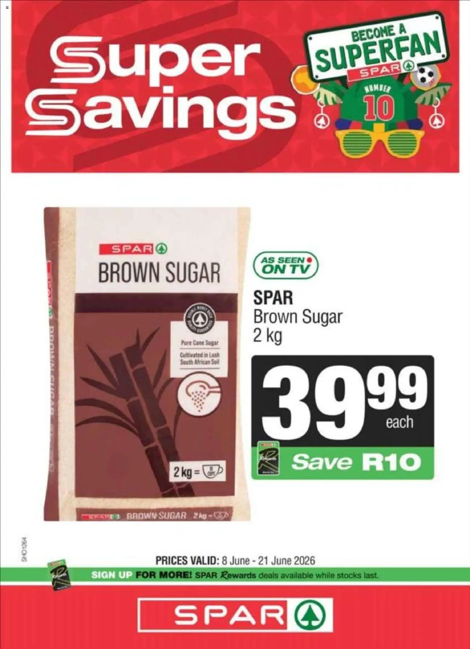 New Spar catalogue – valid from 08.06.2026 | Page: 2 | Products: TV, Sugar