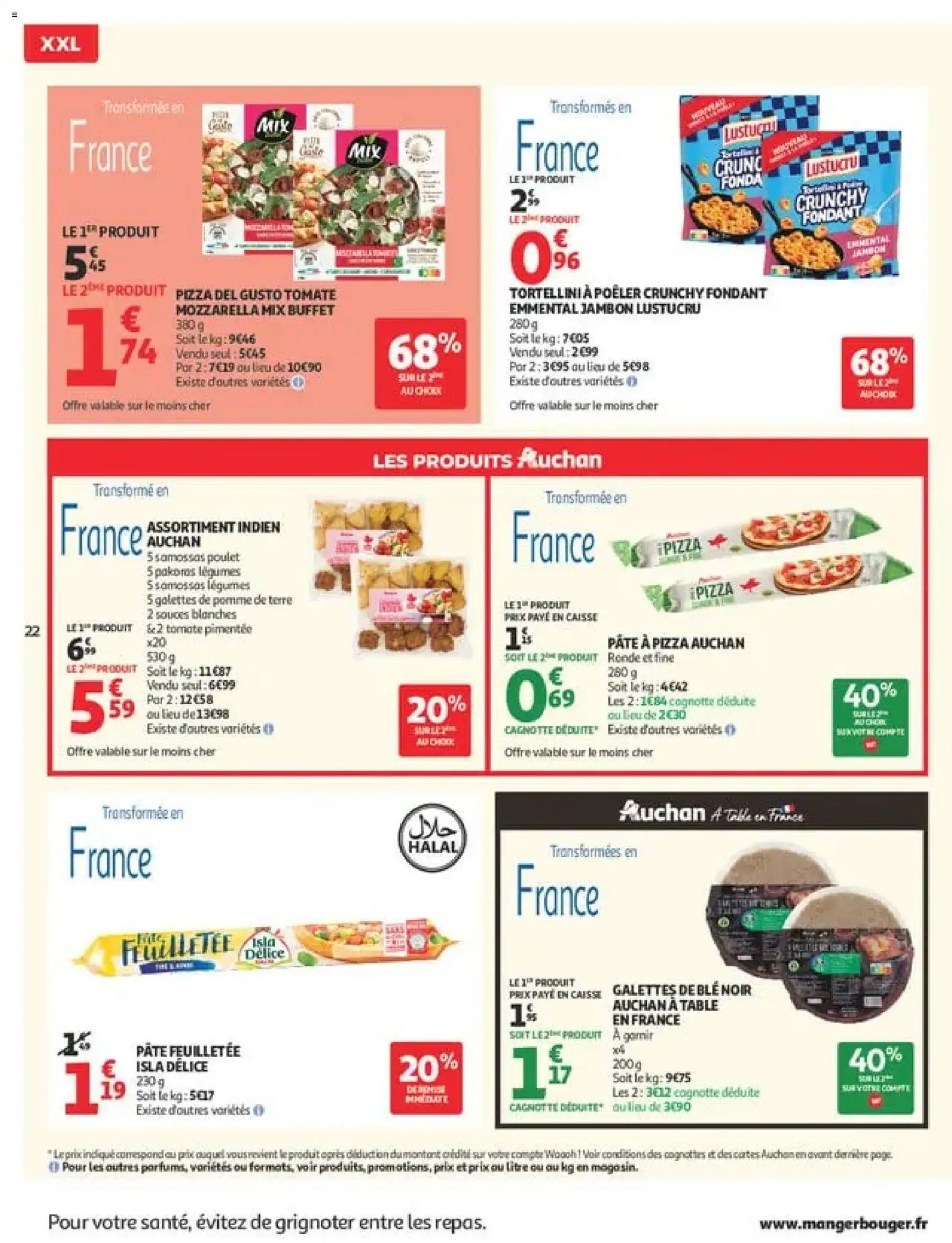 {H1} | Page: 22 | Produits: Pomme, Pomme de terre, Tomate, Pâte à pizza