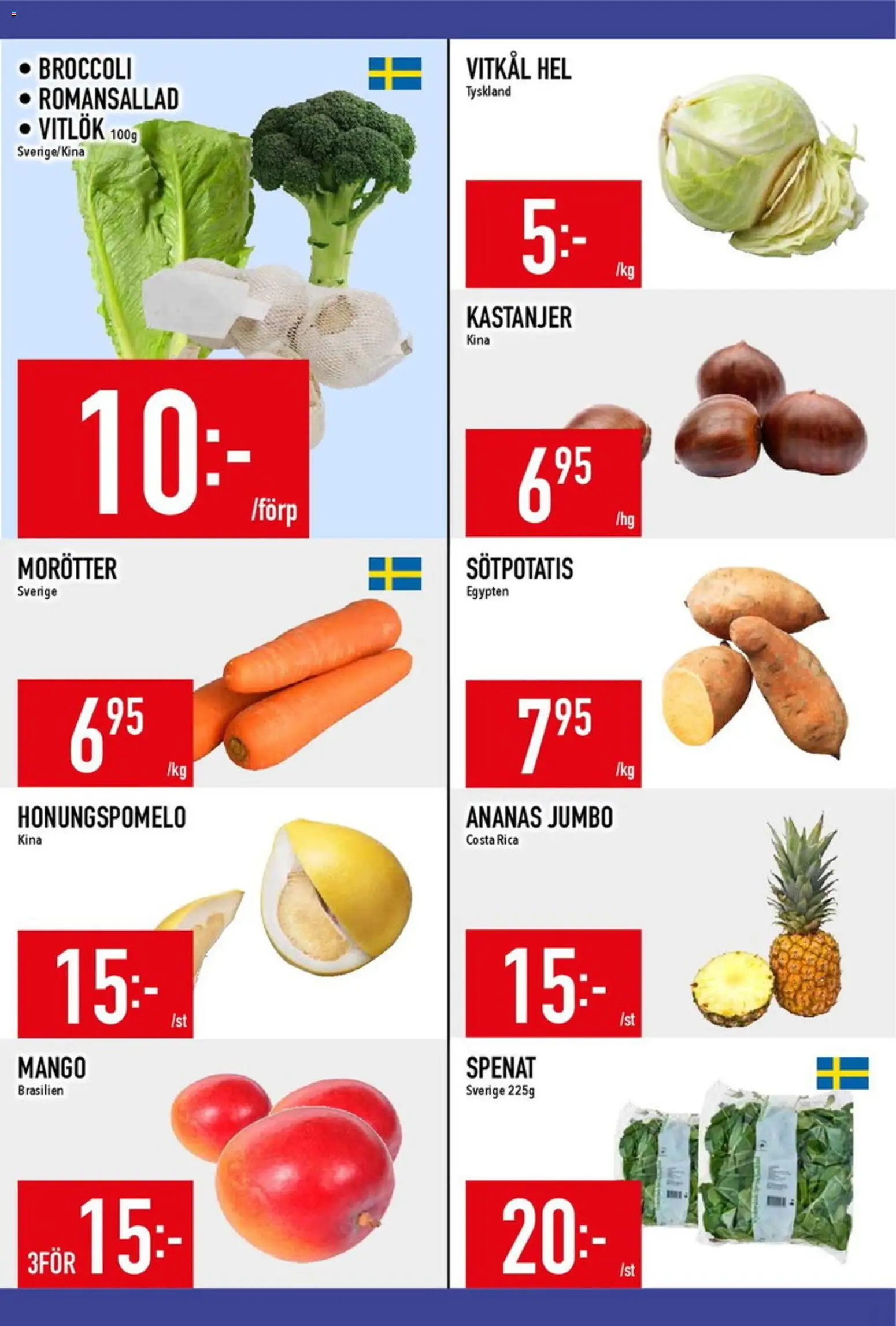 Matdax reklamblad aktuell från 19/10/2026 | Sida: 12 | Produkter: Morötter, Romansallad, Ananas, Mango