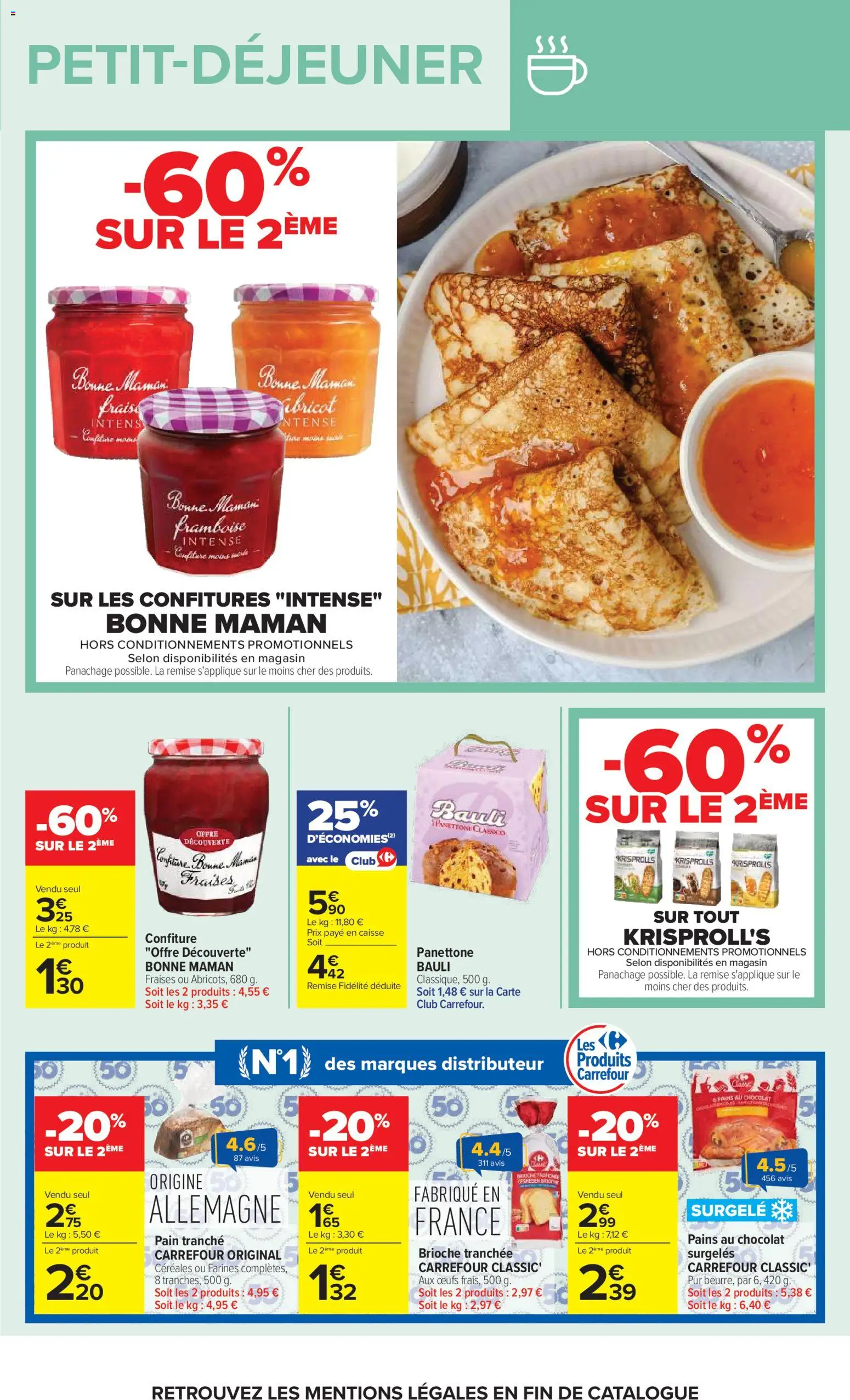 {H1} | Page: 11 | Produits: Confiture, Œufs, Chocolat, Bonne Maman