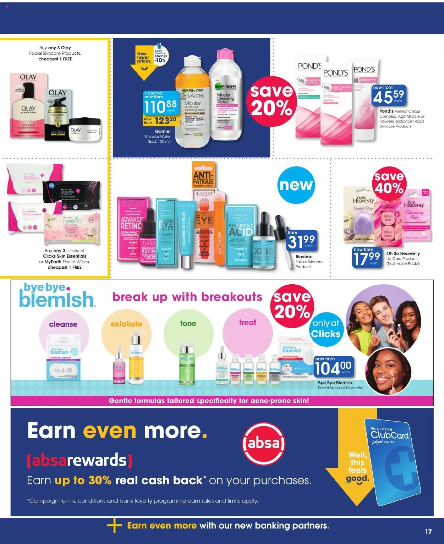 New Clicks catalogue – valid from 22/10/2026 | Page: 17 | Products: Serum, Vanilla, Water, Lip balm