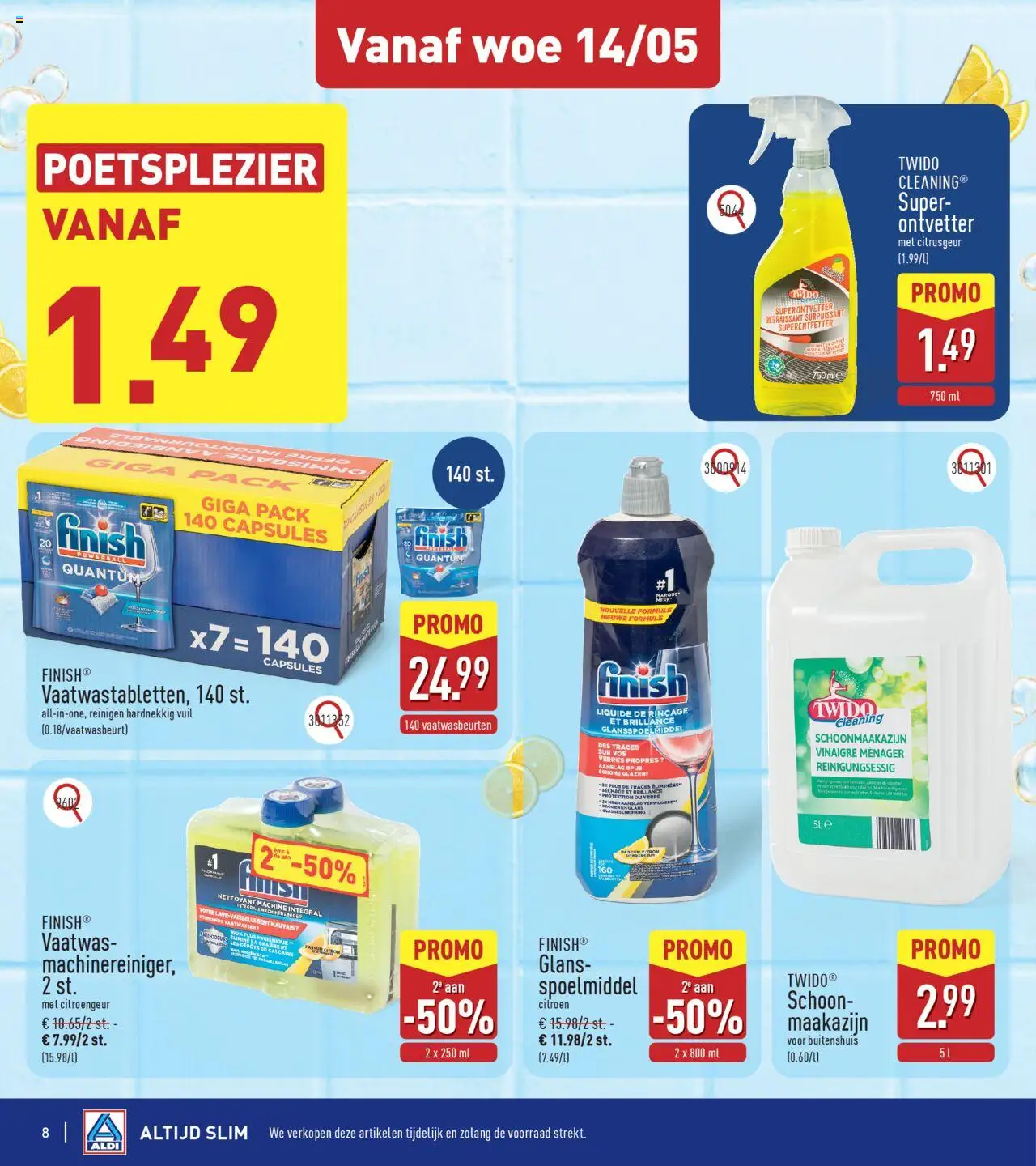 {H1} | Pagina: 8 | Producten: Vaatwasser, La, Citroen