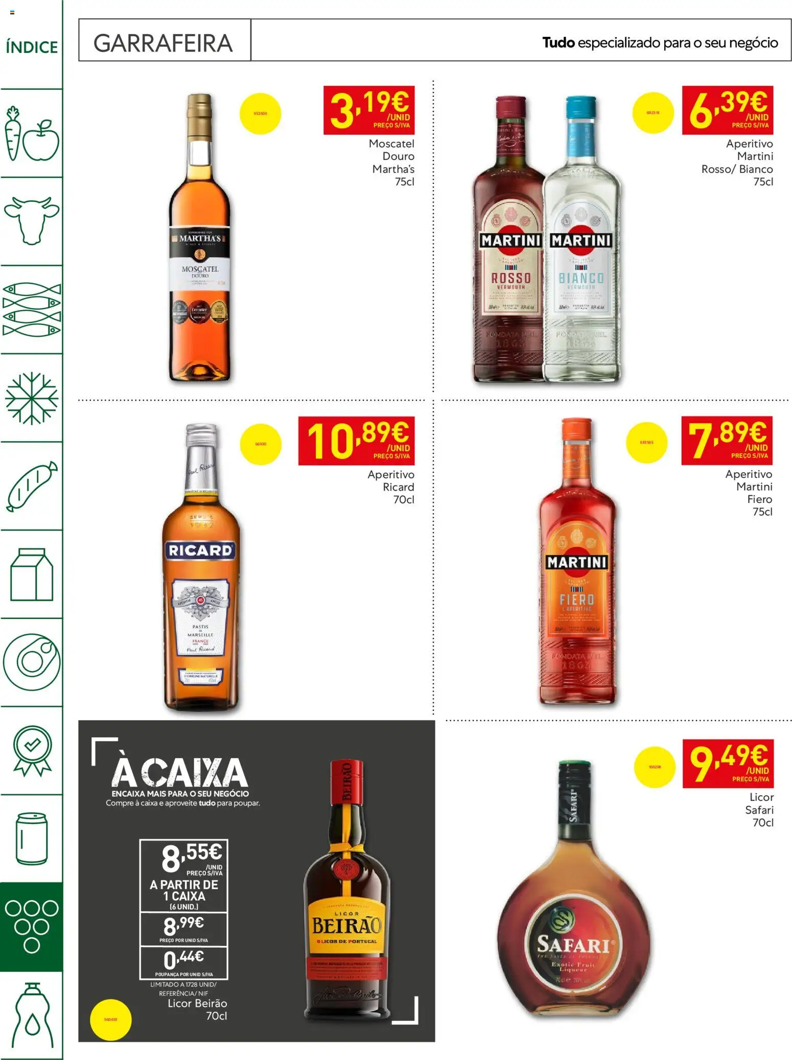 Recheio Horeca │ válido de 19.05.2026 | Página: 34 | Produtos: Licor, Caixa