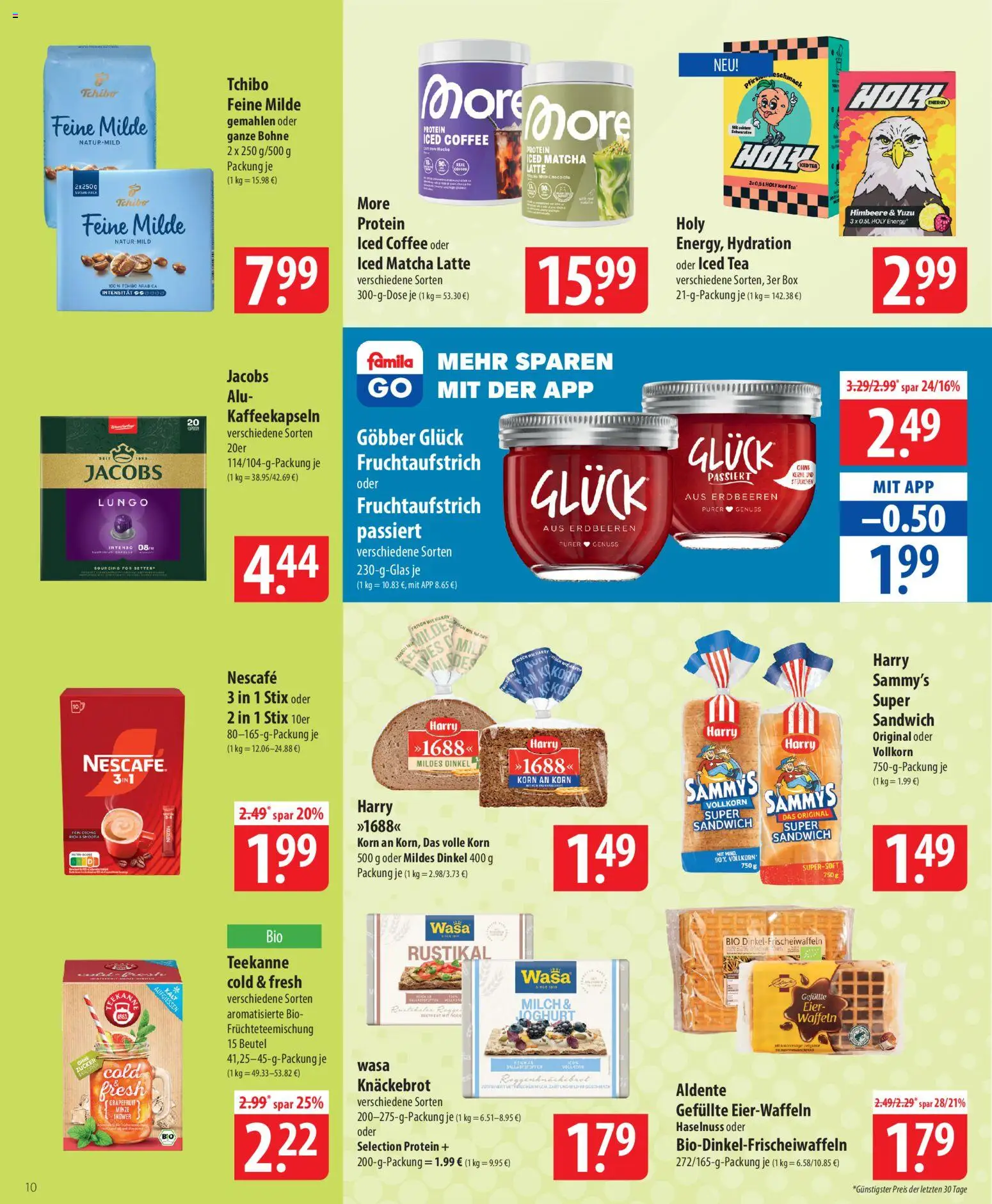 Famila Prospekt 	 – gültig ab 04.05.2026 | Seite: 10 | Produkte: Eier, Waffeln, Teekanne, Himbeere