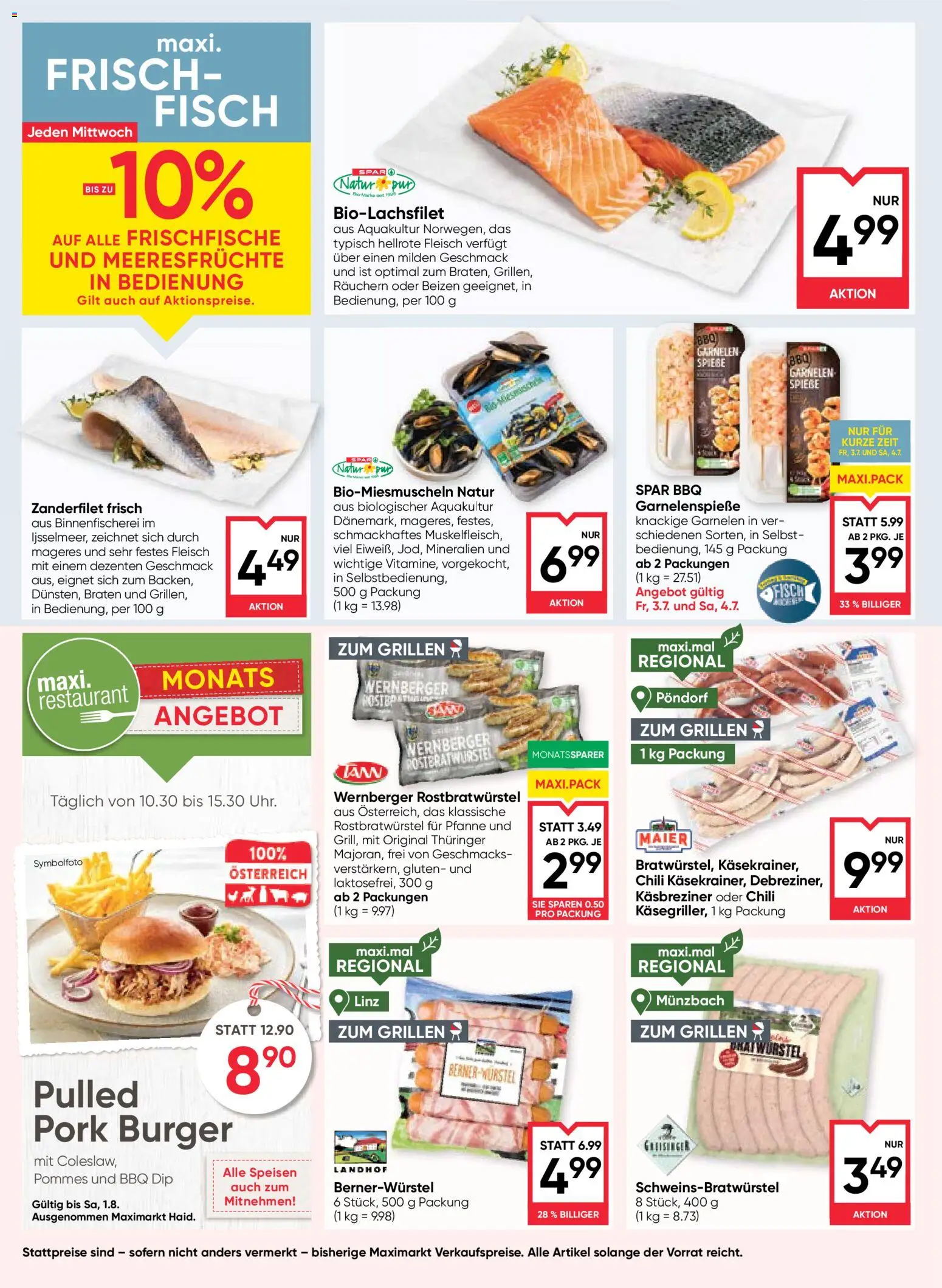 Maximarkt Flugblatt gültig ab 01.07.2026 | Seite: 8 | Produkte: Meeresfrüchte, Chili, Fisch