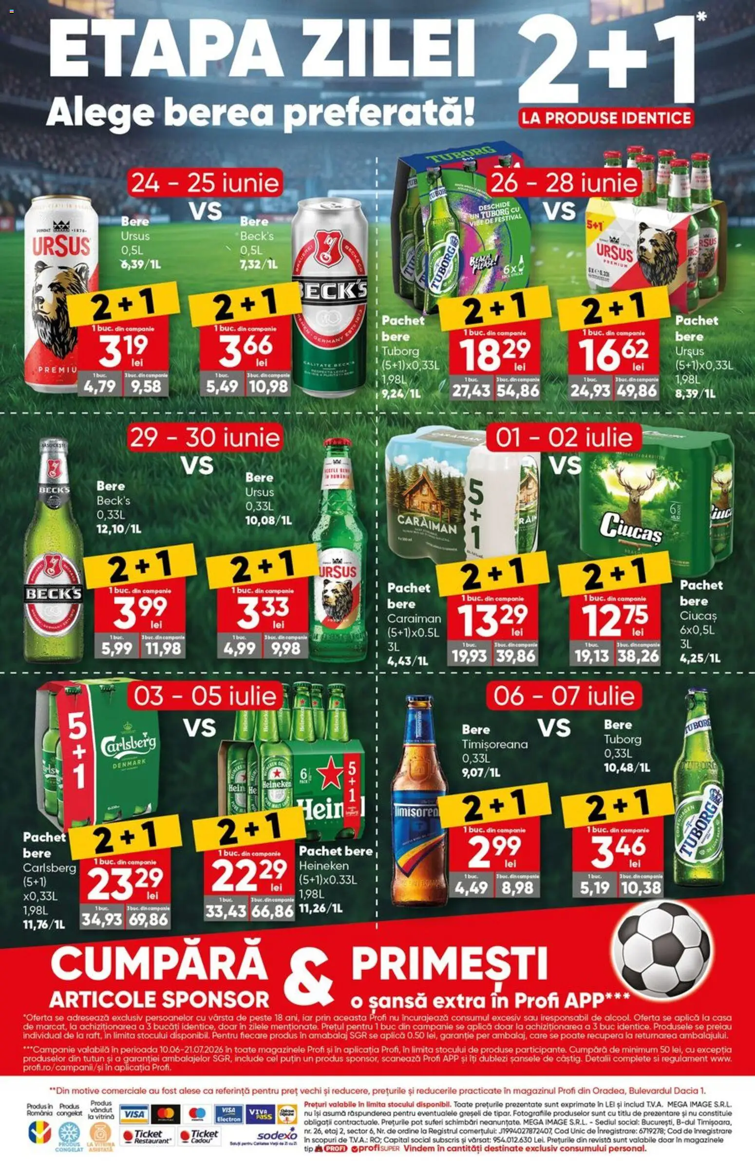 Noul catalog Profi – valabil de la 24.06.2026 | Pagină: 17 | Produse: Vitrină, Bere, Pește