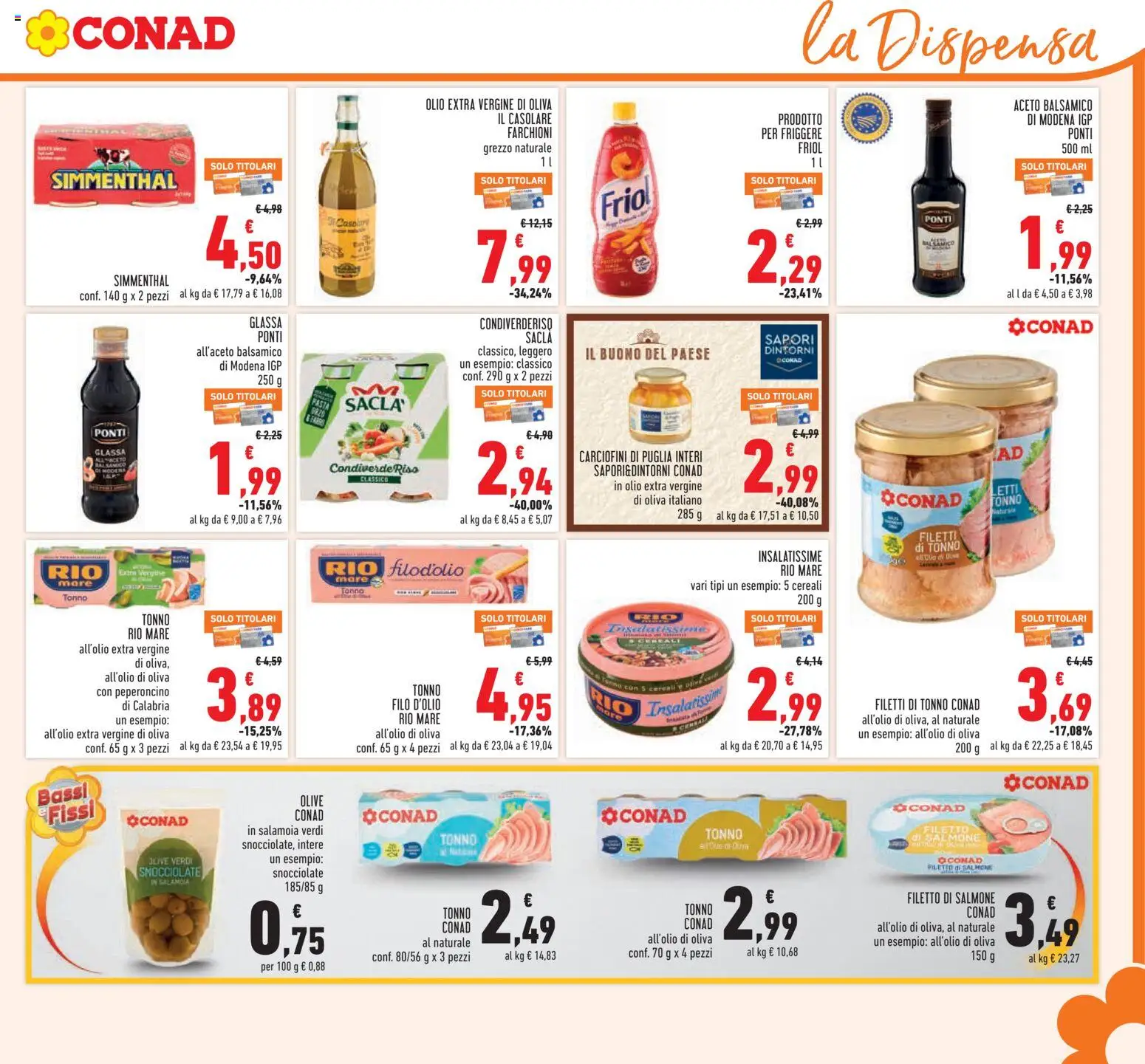 Volantino Conad del 17.06.2026 | Pagina: 11 | Prodotti: Salmone, Riso, Tonno, Aceto